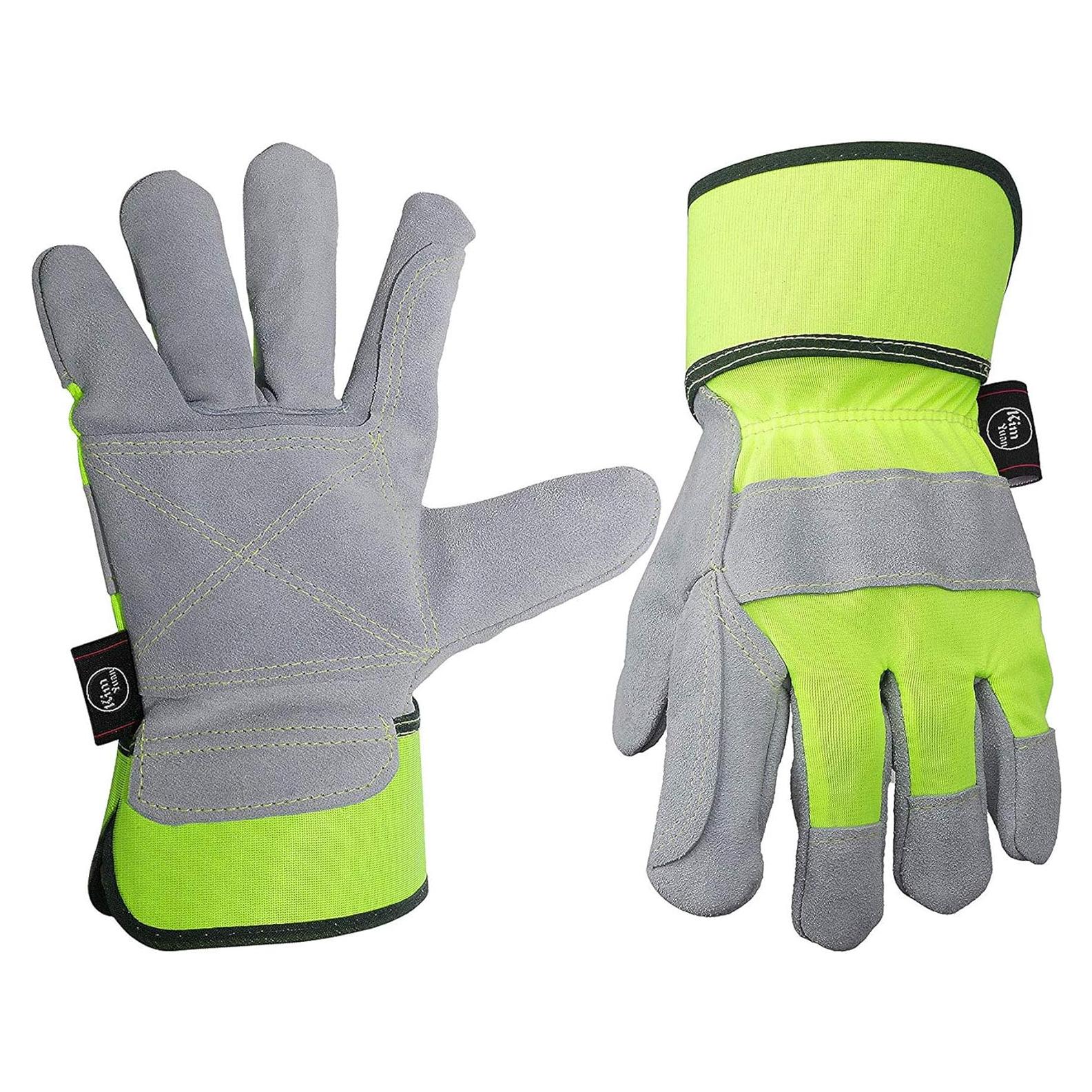 Guantes de Trabajo de Cuero KIM YUAN Antideslizantes Medianos