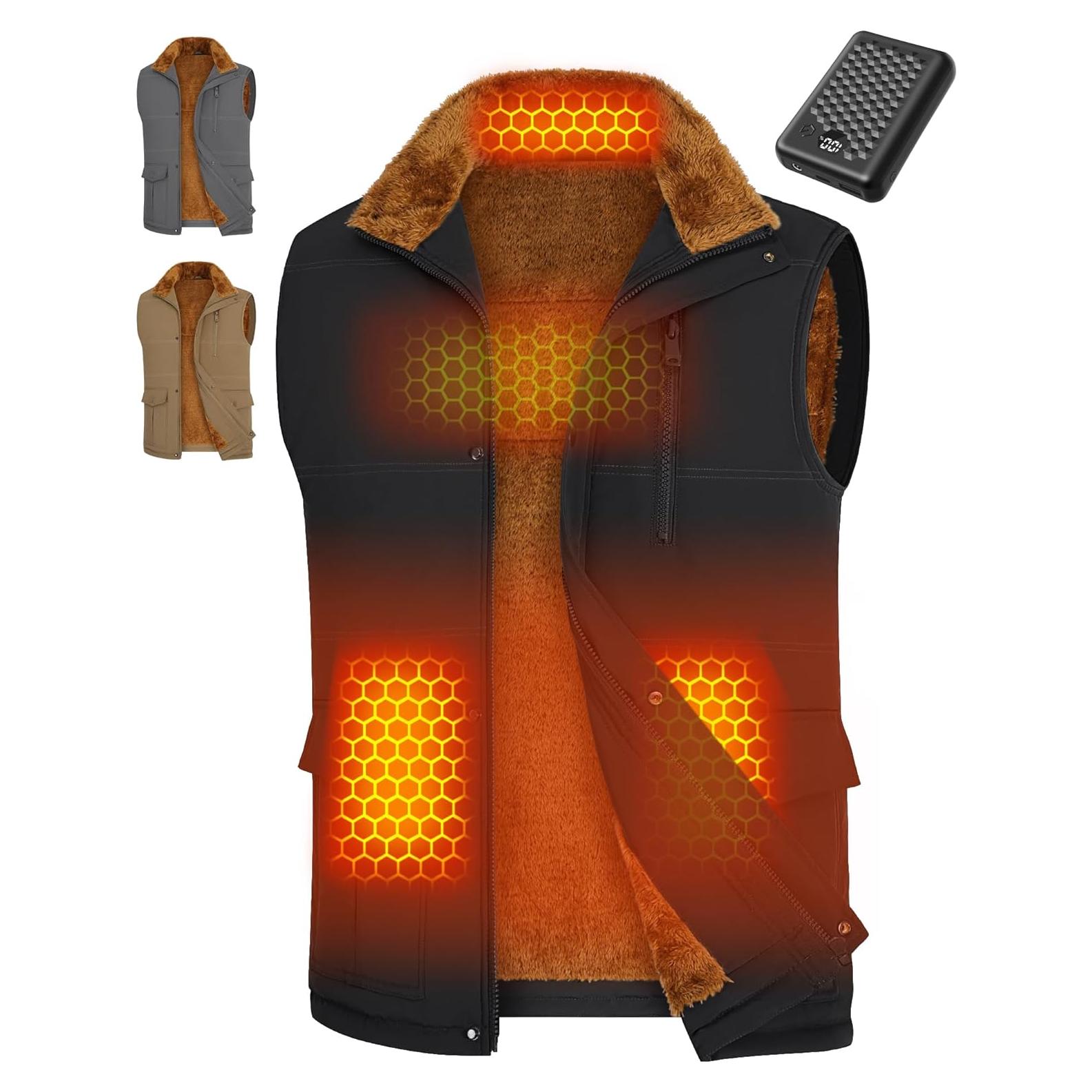 Chaleco Térmico Wulcea para Hombres 7.4V Grafeno Negro