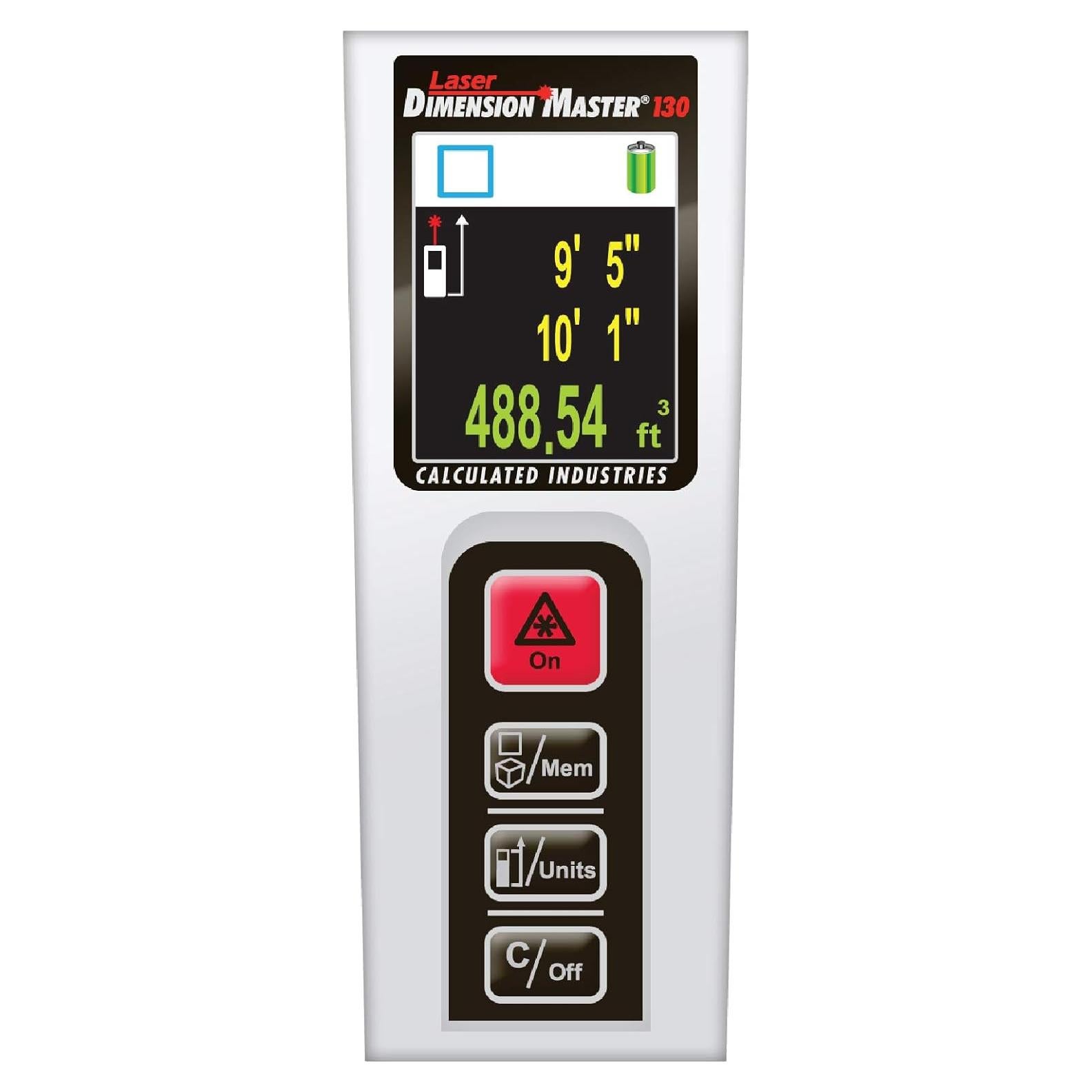 Medidor de Distancia Digital Calculated 3356 con Láser 39.62m