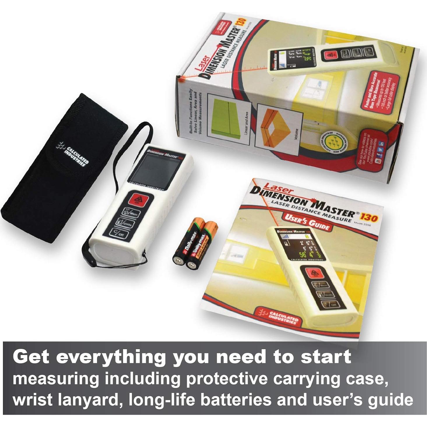 Medidor de Distancia Digital Calculated 3356 con Láser 39.62m