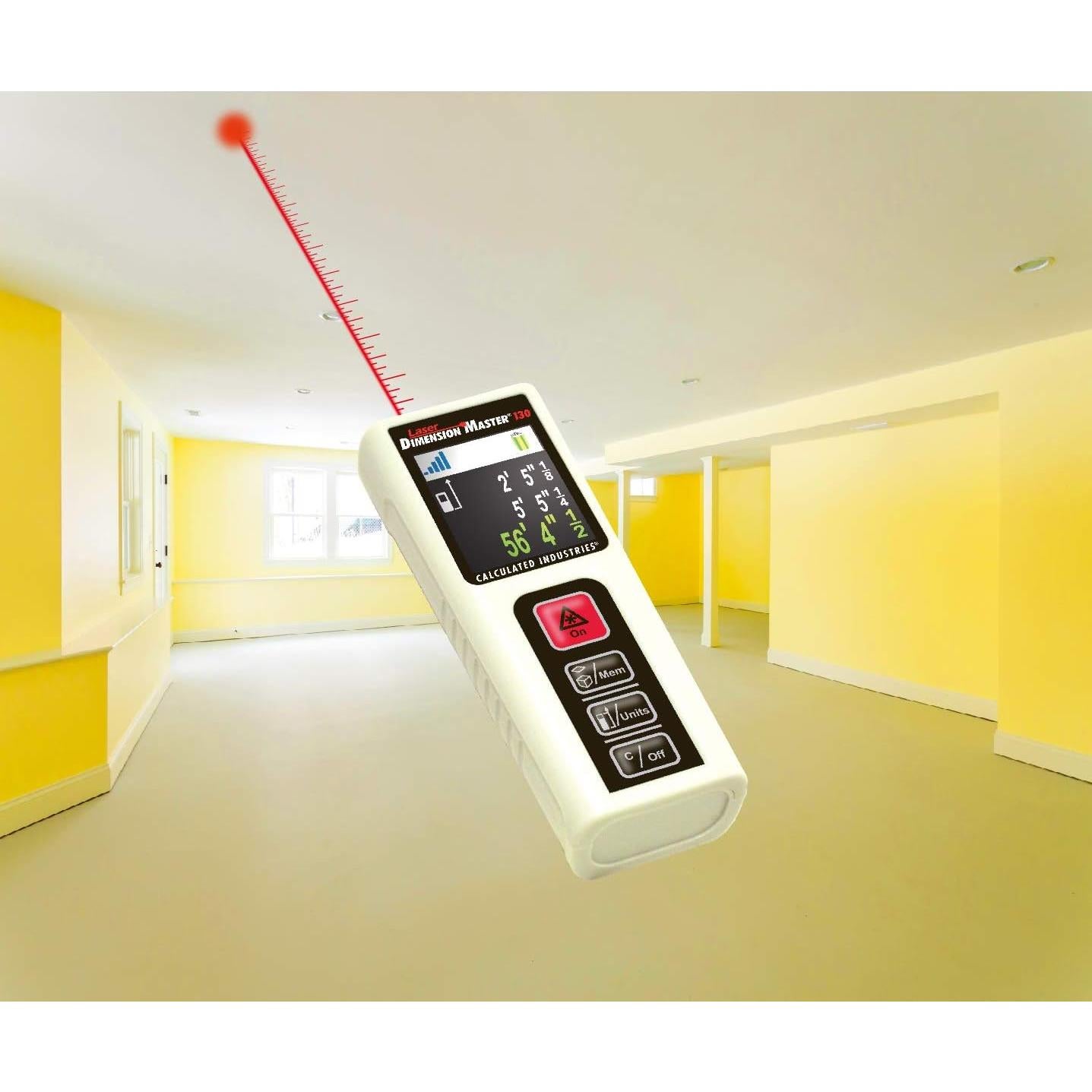 Medidor de Distancia Digital Calculated 3356 con Láser 39.62m
