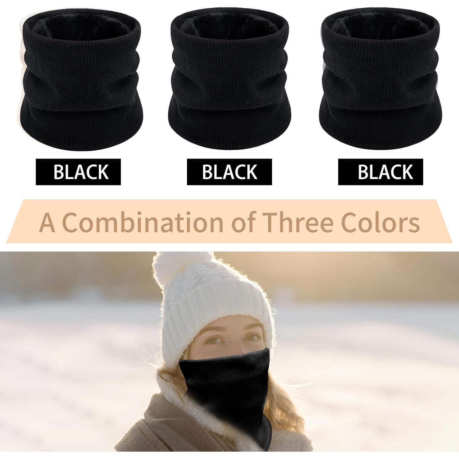 Paquete de 3 Calentadores de Cuello Térmicos Polar Unisex