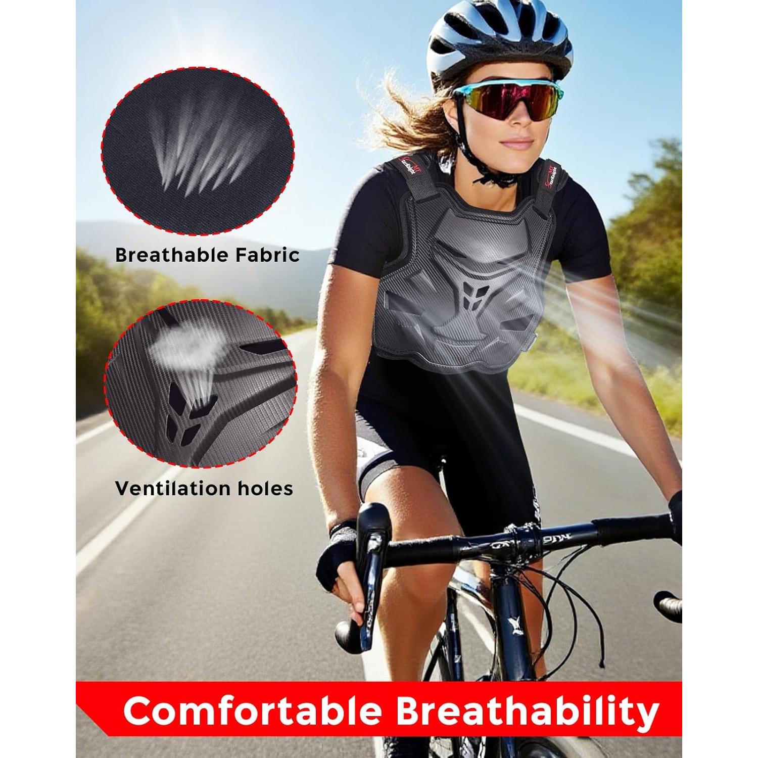 Armadura de Pecho StarknightMT Ajustable para Motocicleta Adulto