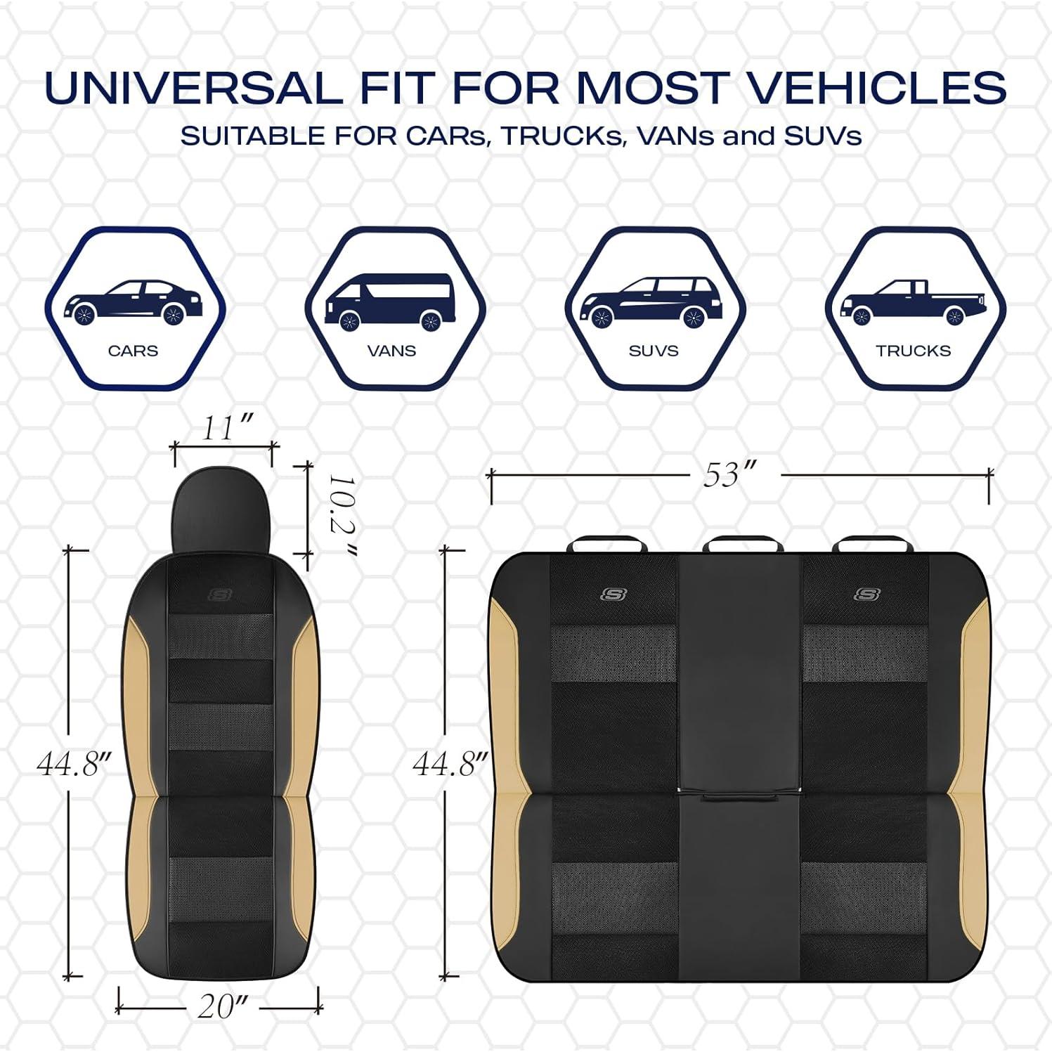 Funda de Asiento Skechers Juego Completo Espuma Memoria Beige