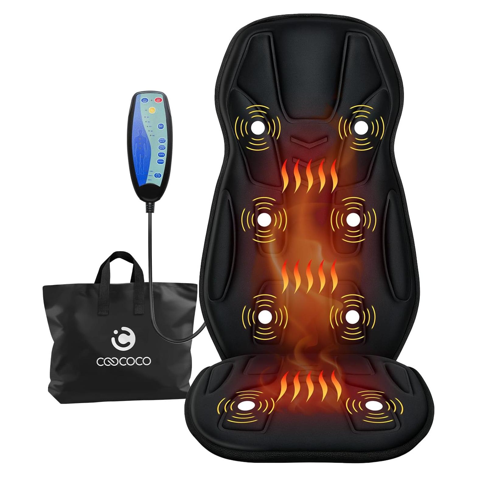 Masajeador de Espalda CooCoCo con Calor y 8 Motores