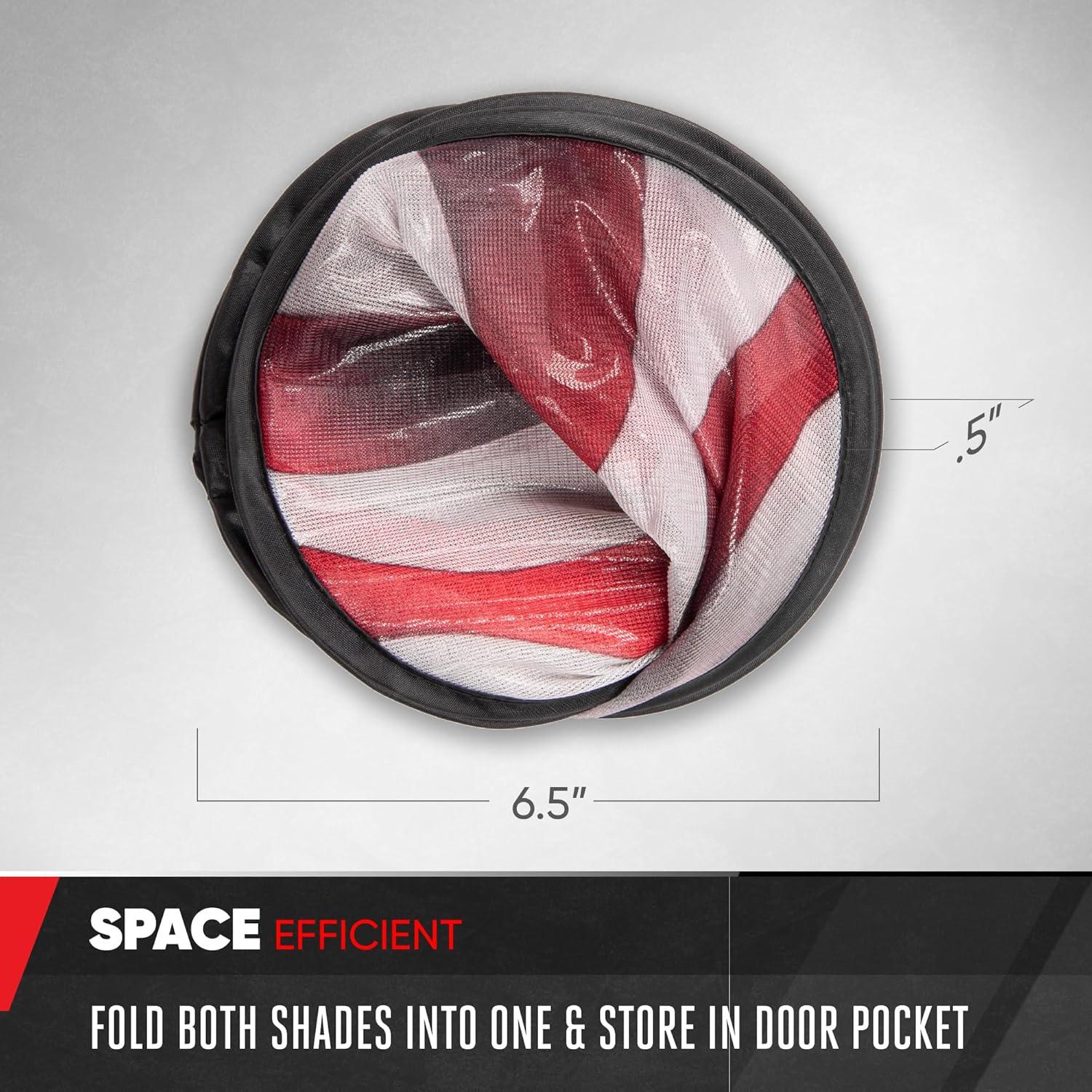 Sombrillas para Ventanas de Coche Motor Trend USA - Paquete de 2