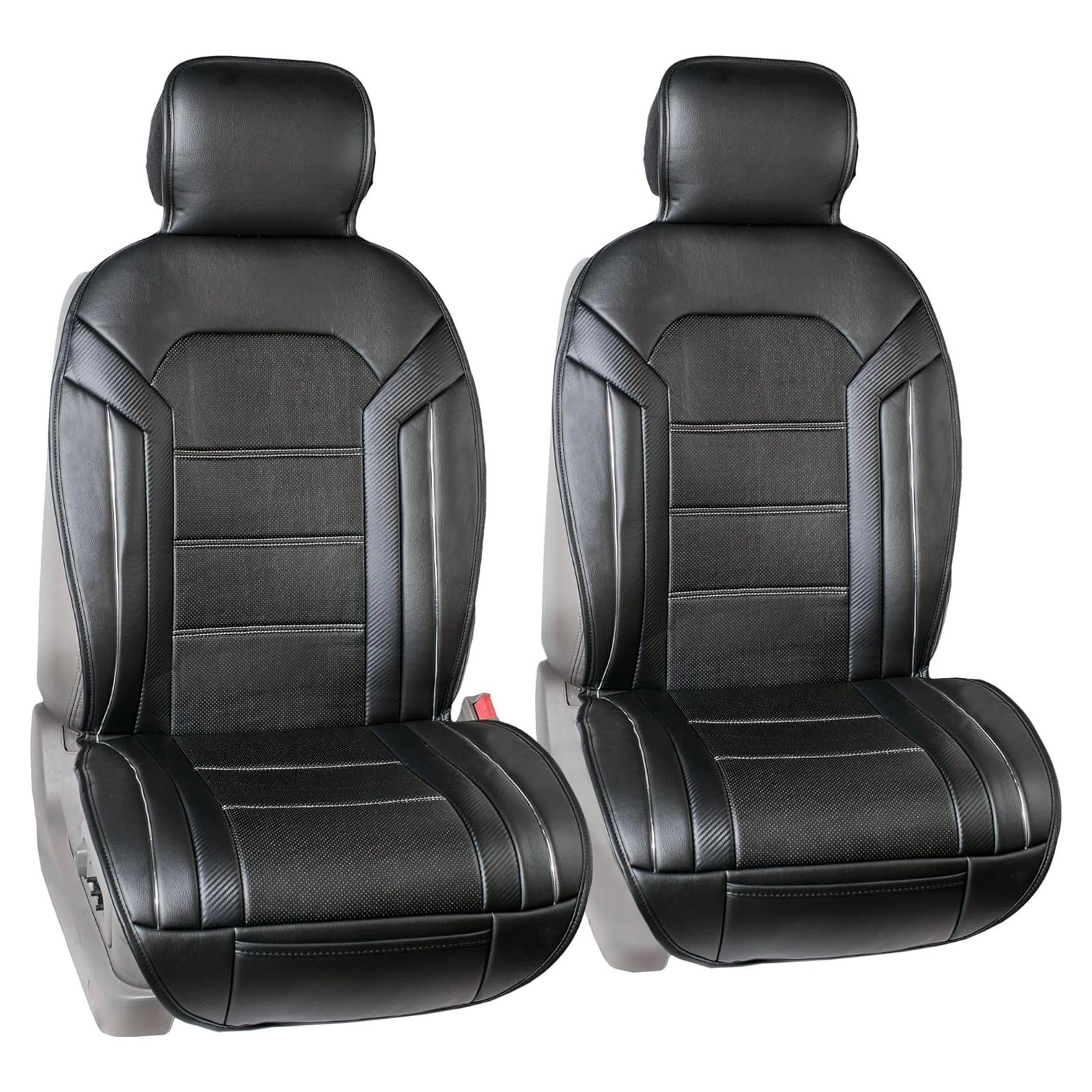 Fundas de Asiento de Coche FH Group PU208 - Ajuste Universal Negro