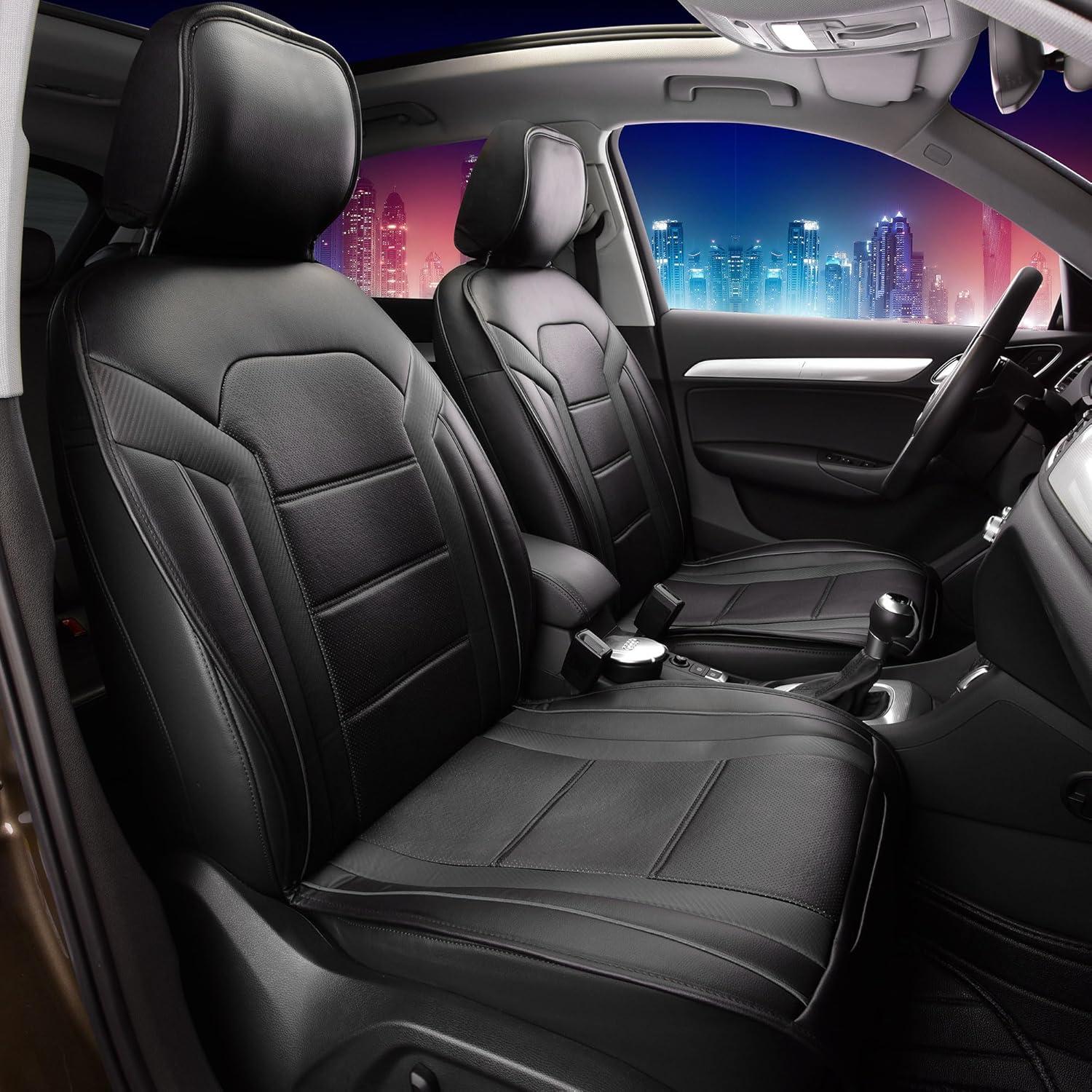 Fundas de Asiento de Coche FH Group PU208 - Ajuste Universal Negro