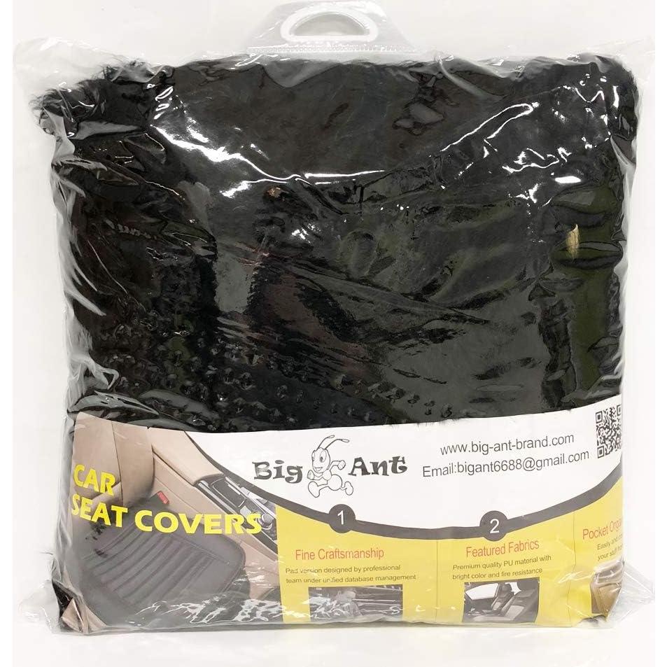 Cubierta de Asiento de Piel de Oveja Big Ant - Ajuste Universal, Negro