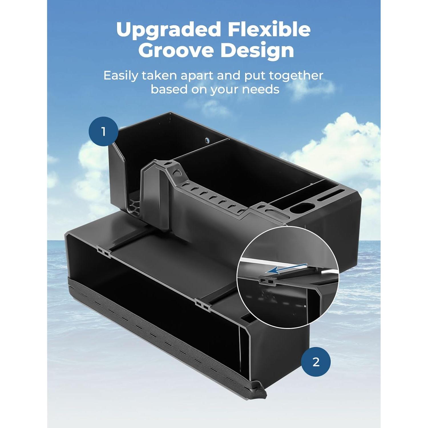 Soporte para Tazas KEMIMOTO para Barcos, Organizador Negro