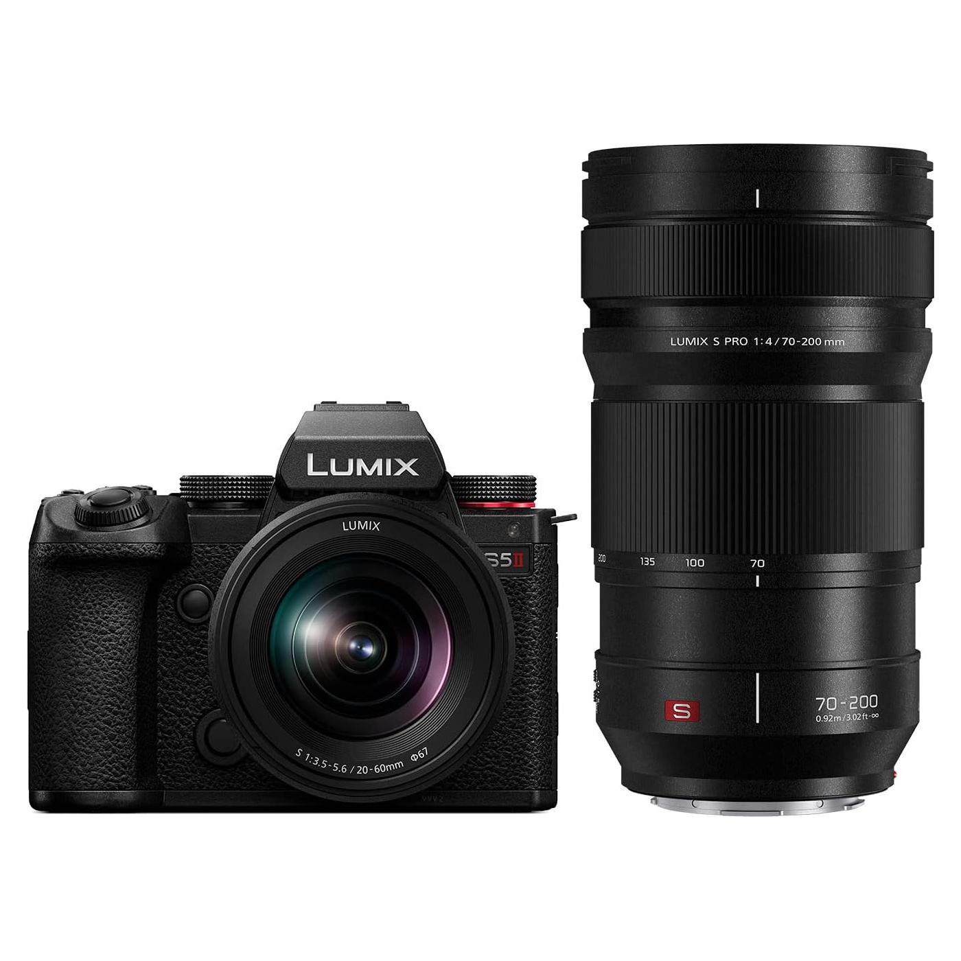 Cámara sin Espejo Panasonic LUMIX S5II 24.2MP + Lente 70-200mm F4