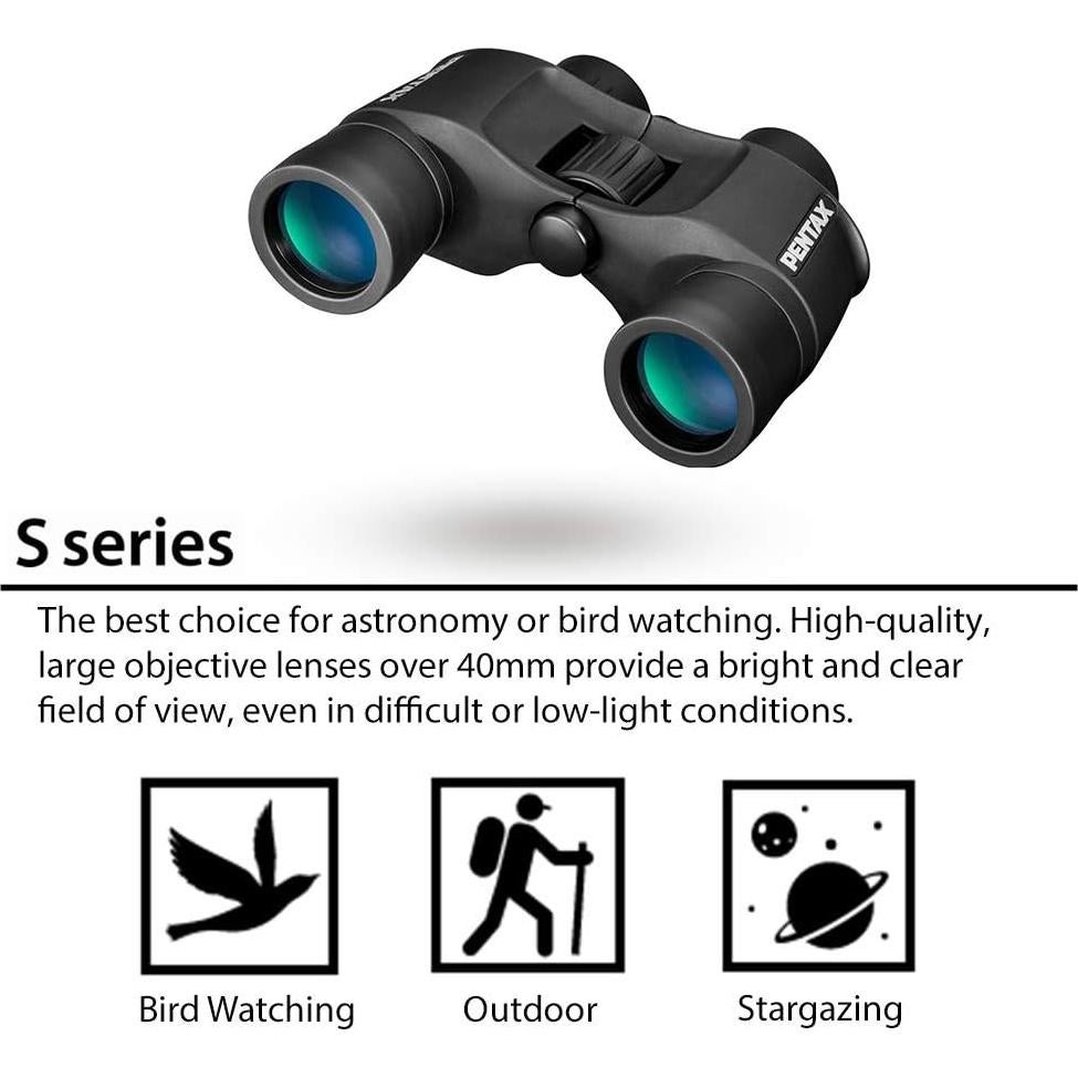 Binoculares Pentax SP 8x40 - Alta Calidad, Multicapa, Negro