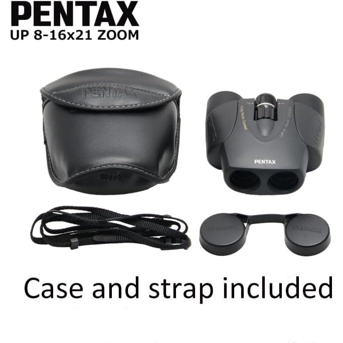 Binoculares Pentax UP 8-16x21 Negro - Compactos y Duraderos