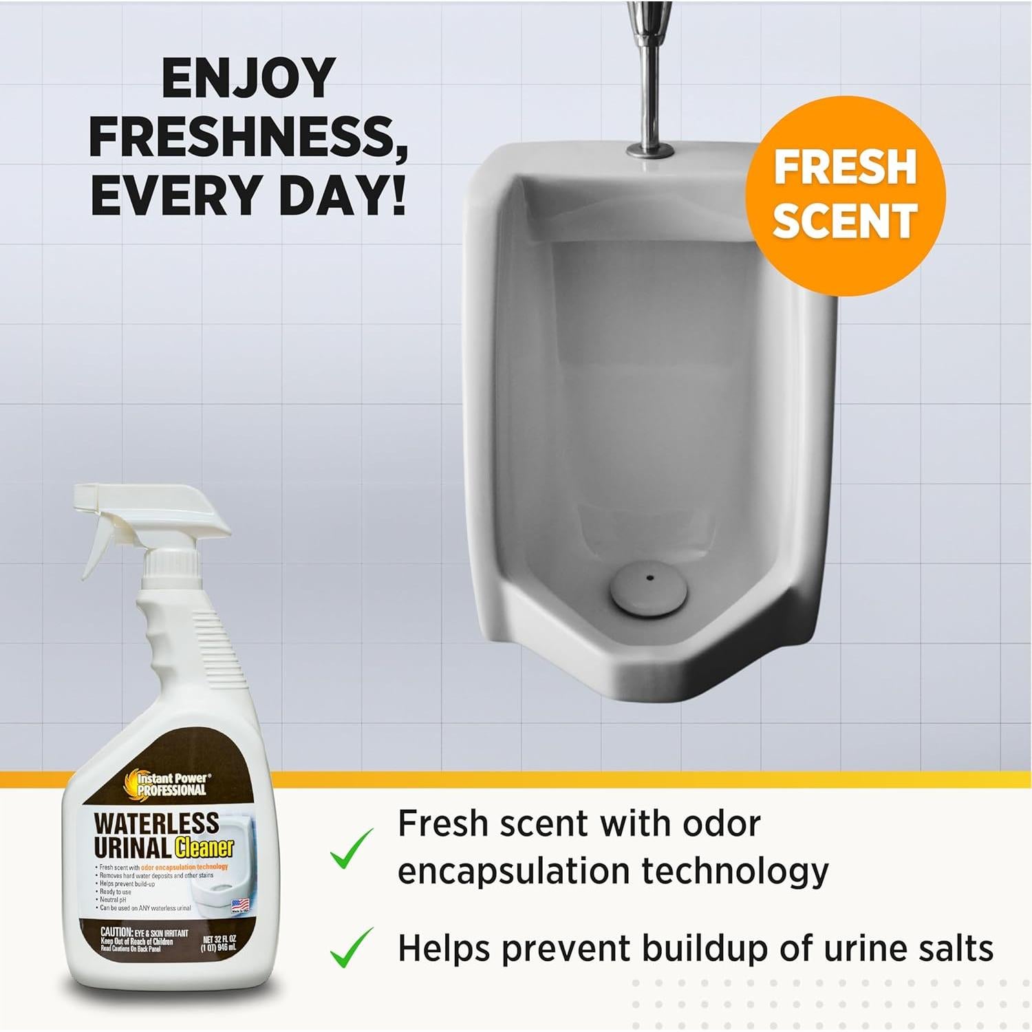 Limpiador de Urinarios Sin Agua Instant Power 0.95 L - Elimina Manchas
