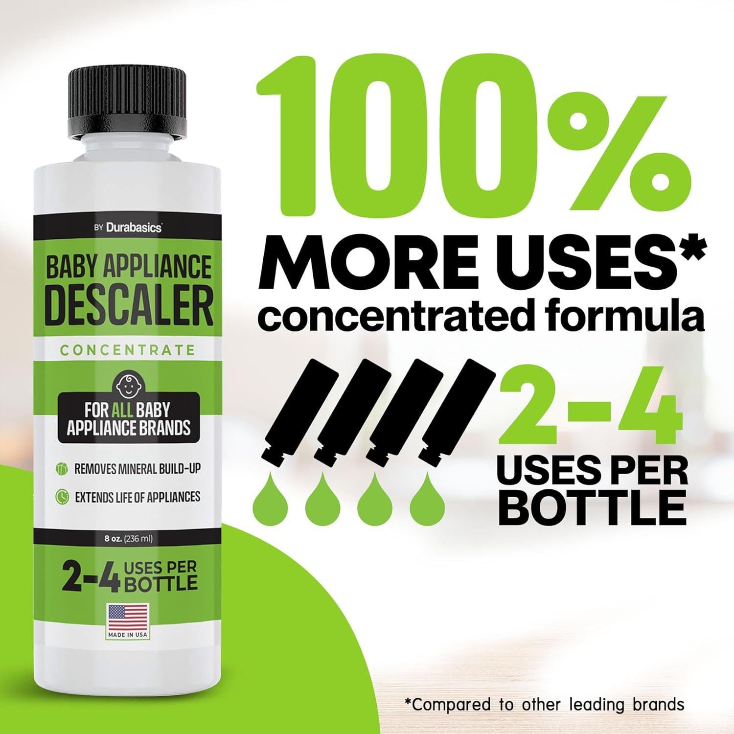 Desincrustante para Esterilizador de Biberones Durabasics - 2 Paquetes 16Oz