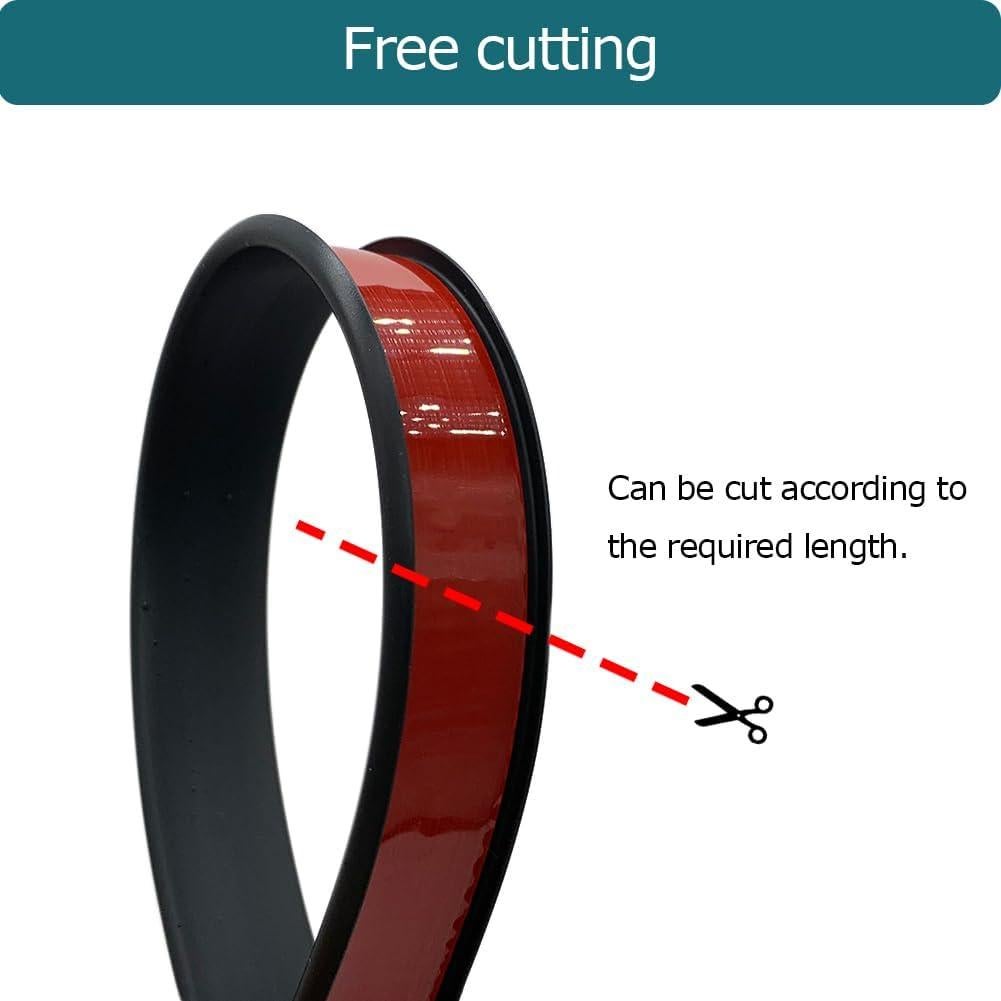 Banda de Bisel Autoadhesiva Tintvent 6.1m Negro 1.27cm