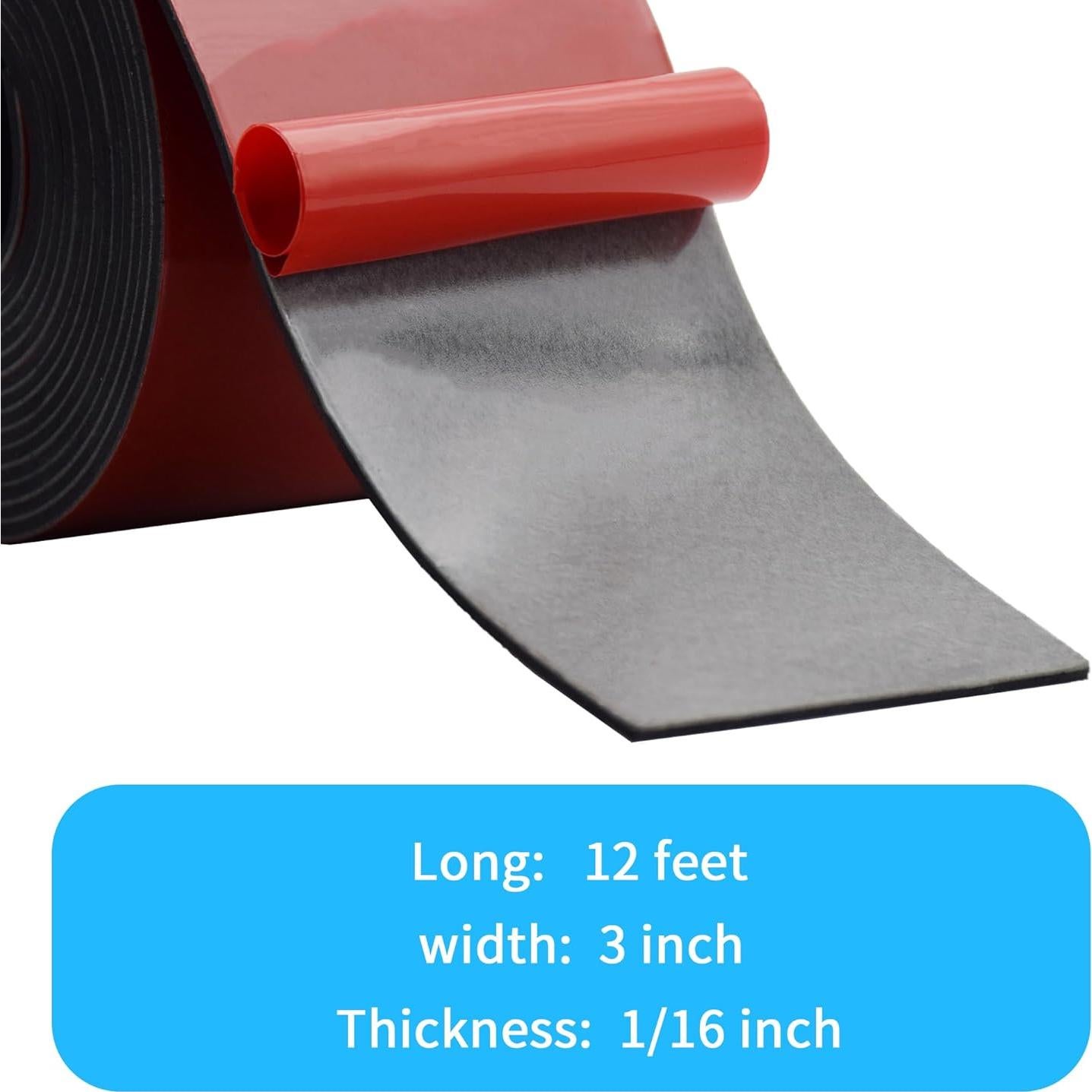 Tira de goma neopreno autoadhesiva DEVNOL 1.6mm x 7.6cm x 3.66m