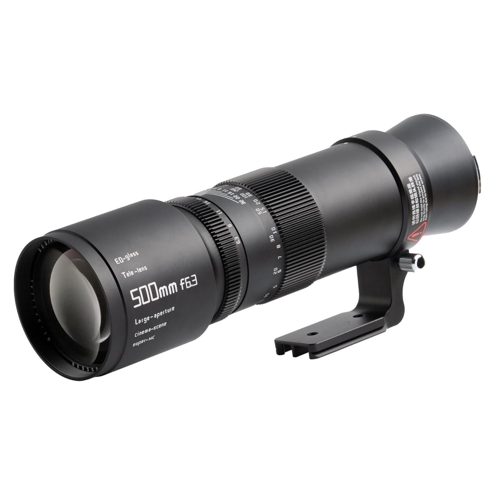 Lente Telefoto Manual TTArtisan 500mm F6.3 para GFX - Negro