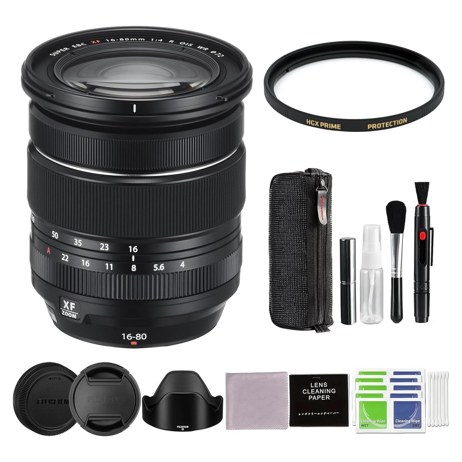 Lente Fujifilm XF 16-80mm F4 R OIS WR + Filtro 72mm