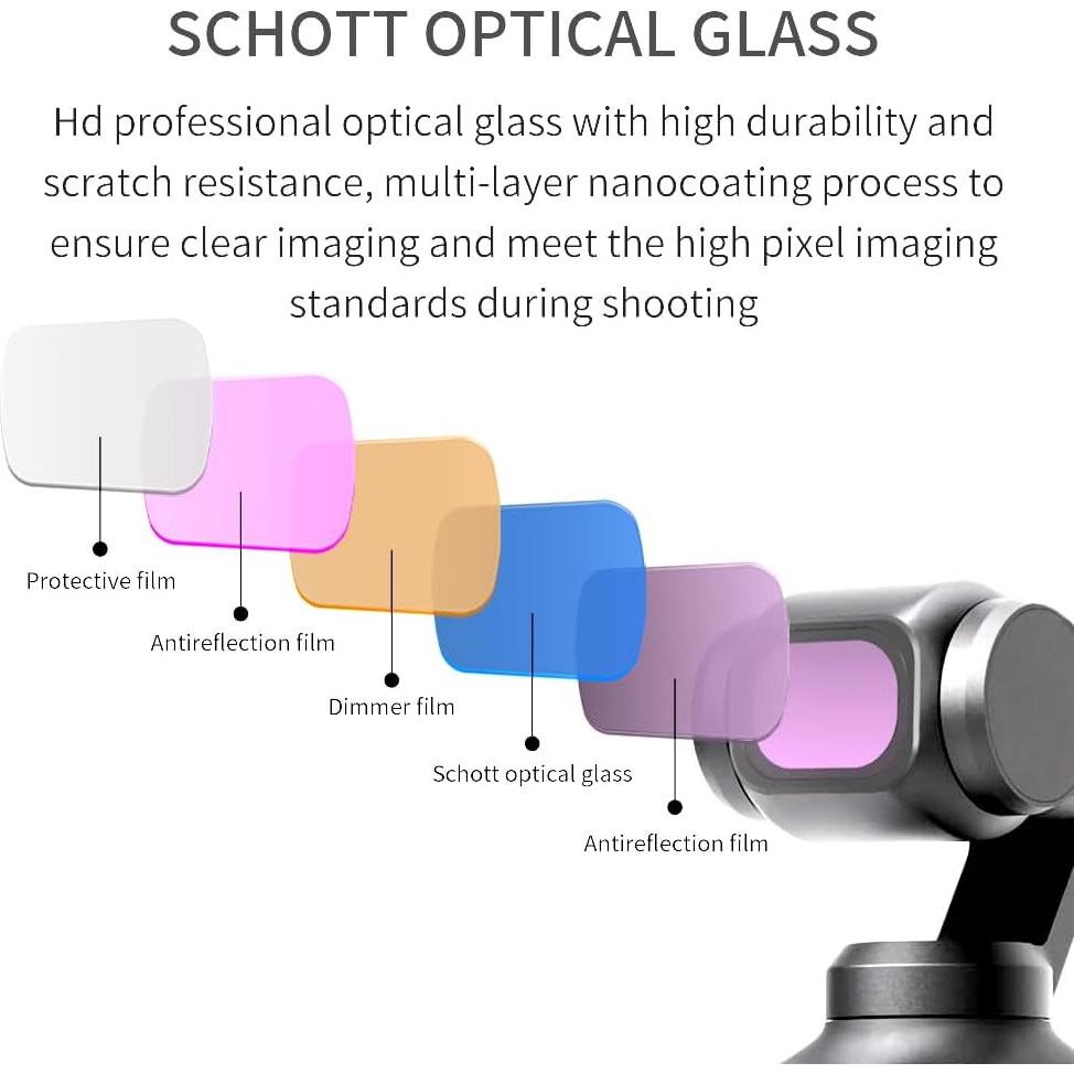 Kit de Filtros Magnéticos para DJI OSMO Pocket 3 - 4 Filtros