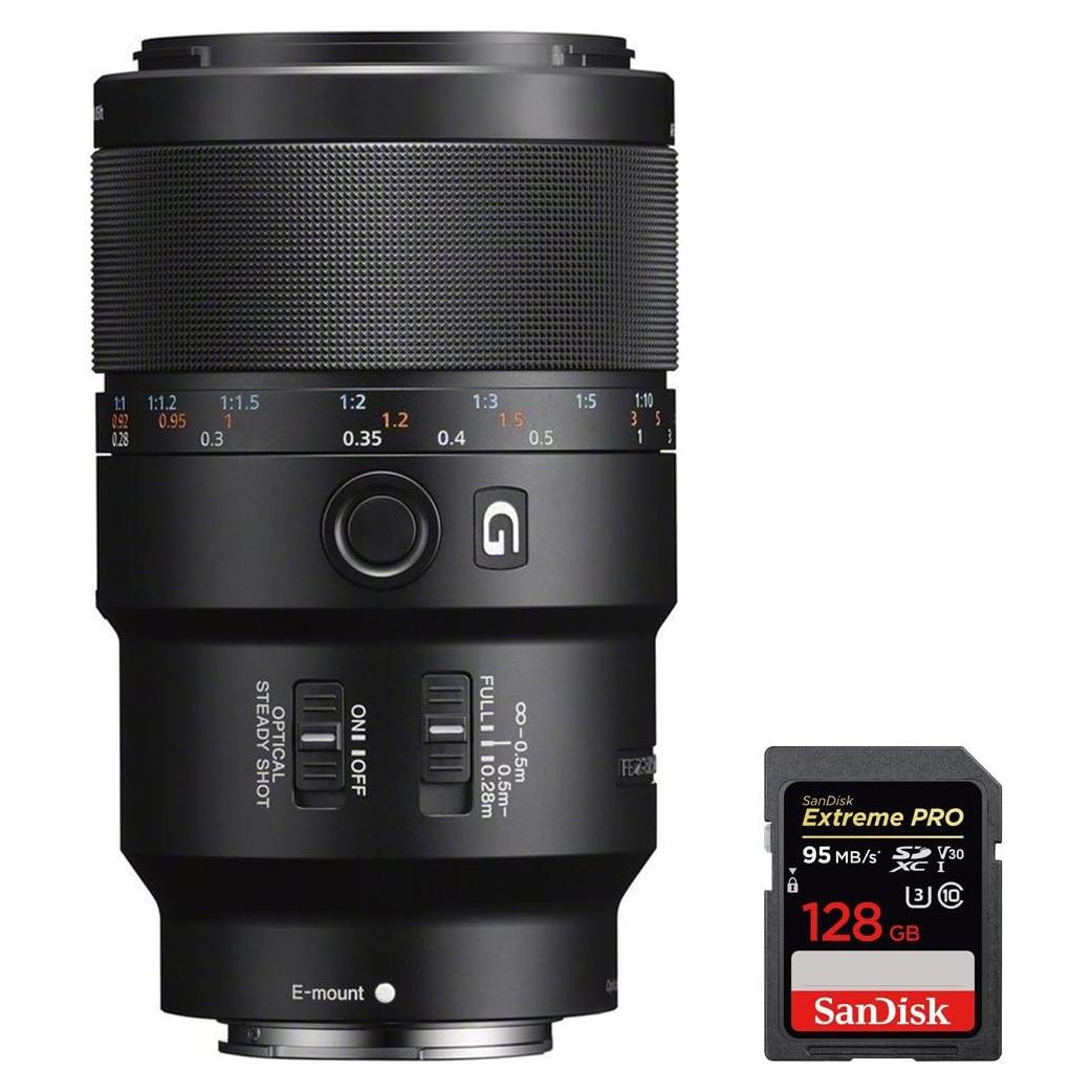 Lente Macro Sony FE 90mm F2.8 G OSS + Tarjeta 128GB