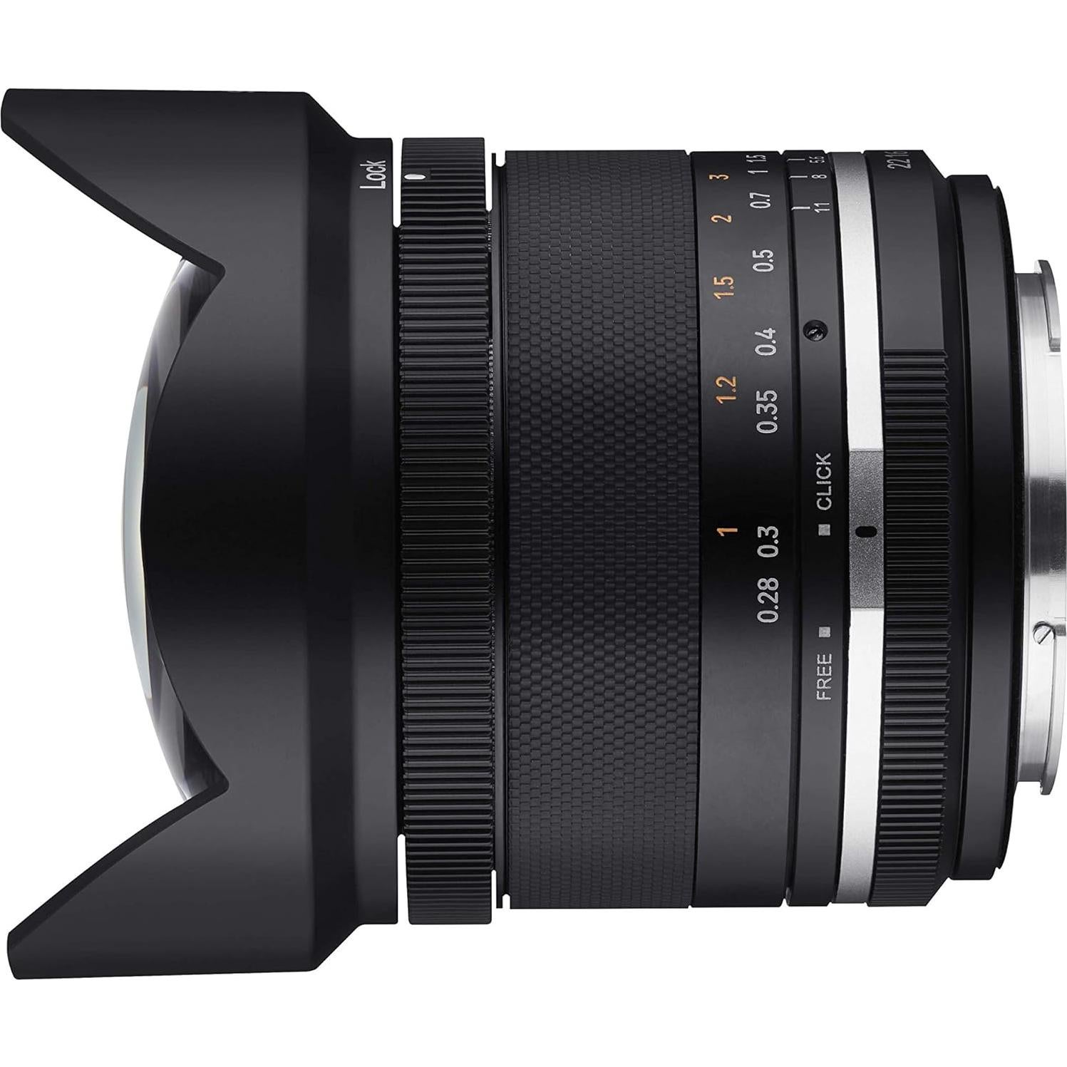 Lente Ultra Gran Angular Samyang MK2 14mm F2.8 para Canon M