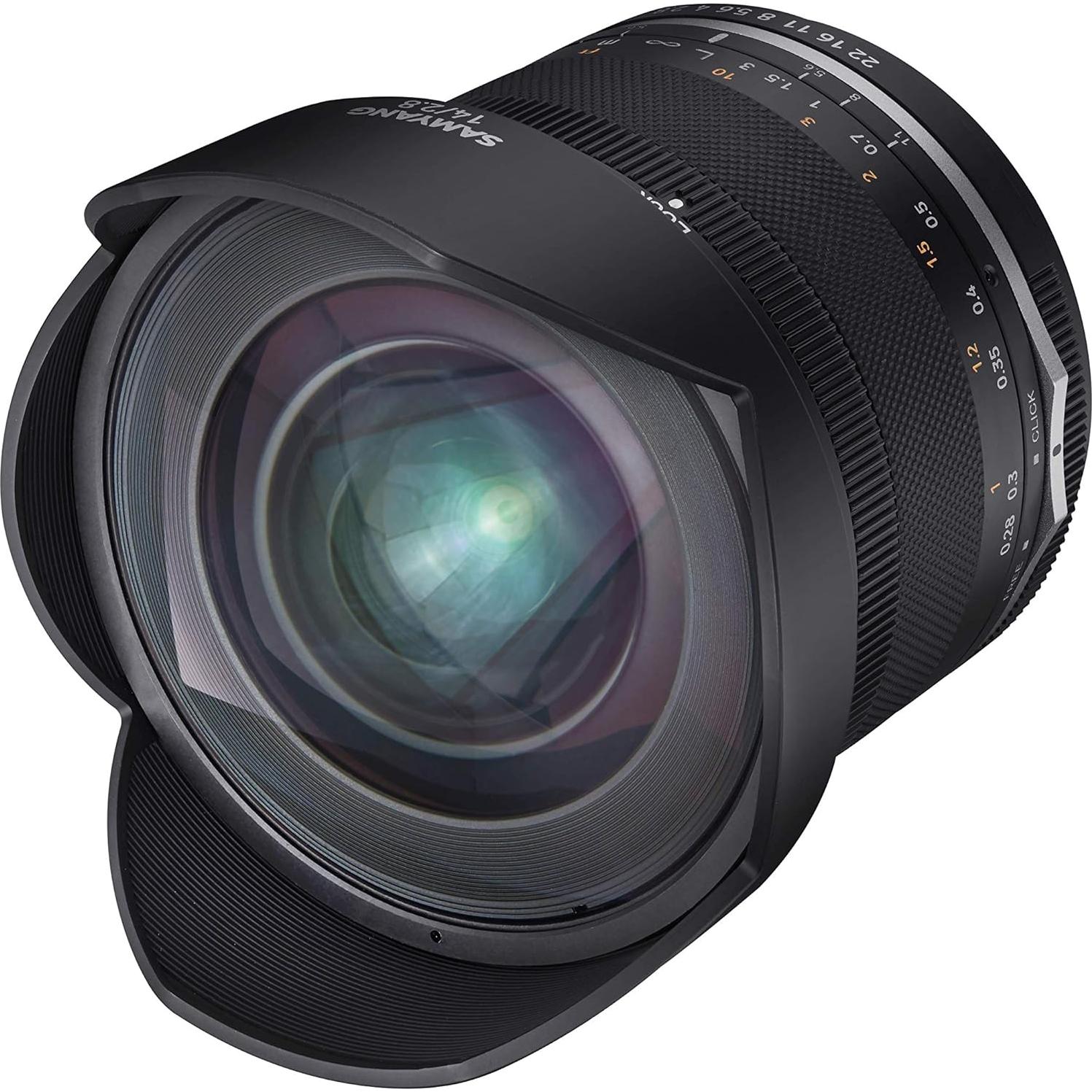 Lente Ultra Gran Angular Samyang MK2 14mm F2.8 para Canon M