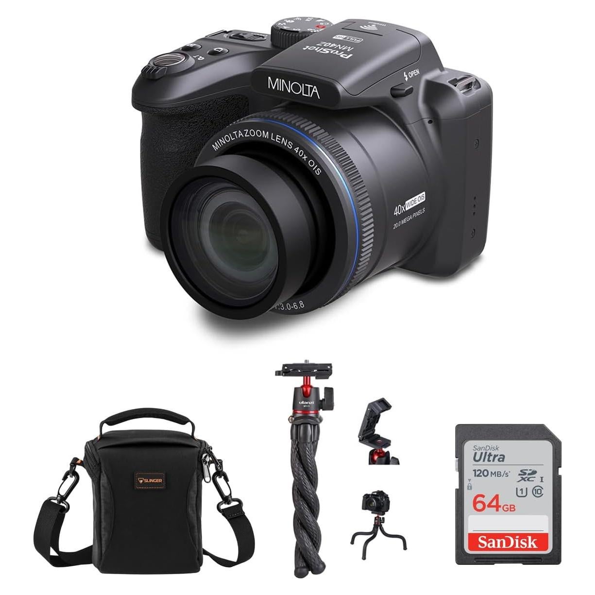 Cámara Minolta ProShot MN40Z 20MP Full HD Zoom 40x