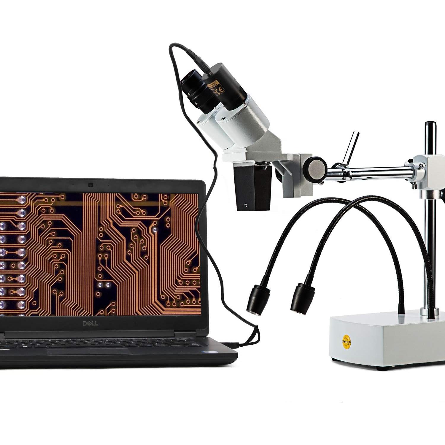 Microscopio Estéreo Binocular Swift S41-20, 10X-20X, LED