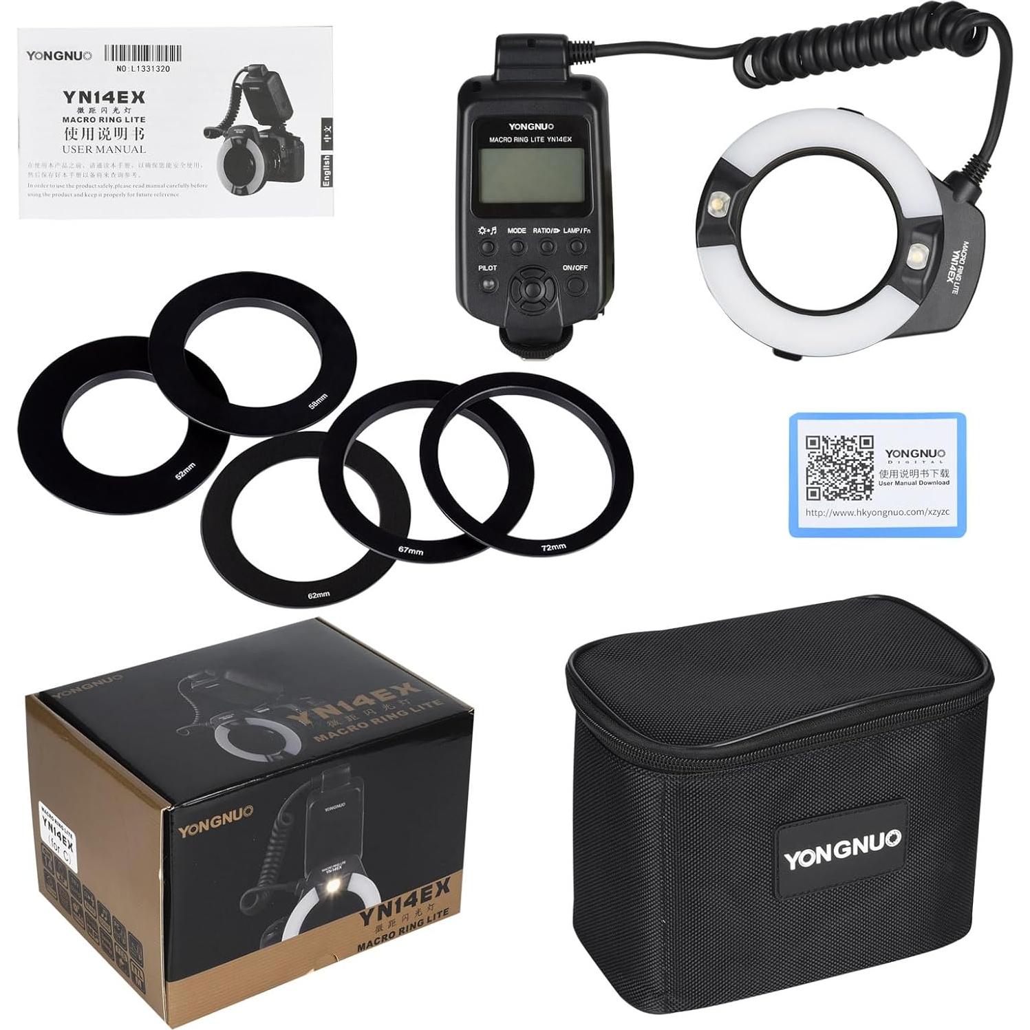 Flash Macro en Anillo YONGNUO YN-14EX para Canon DSLR