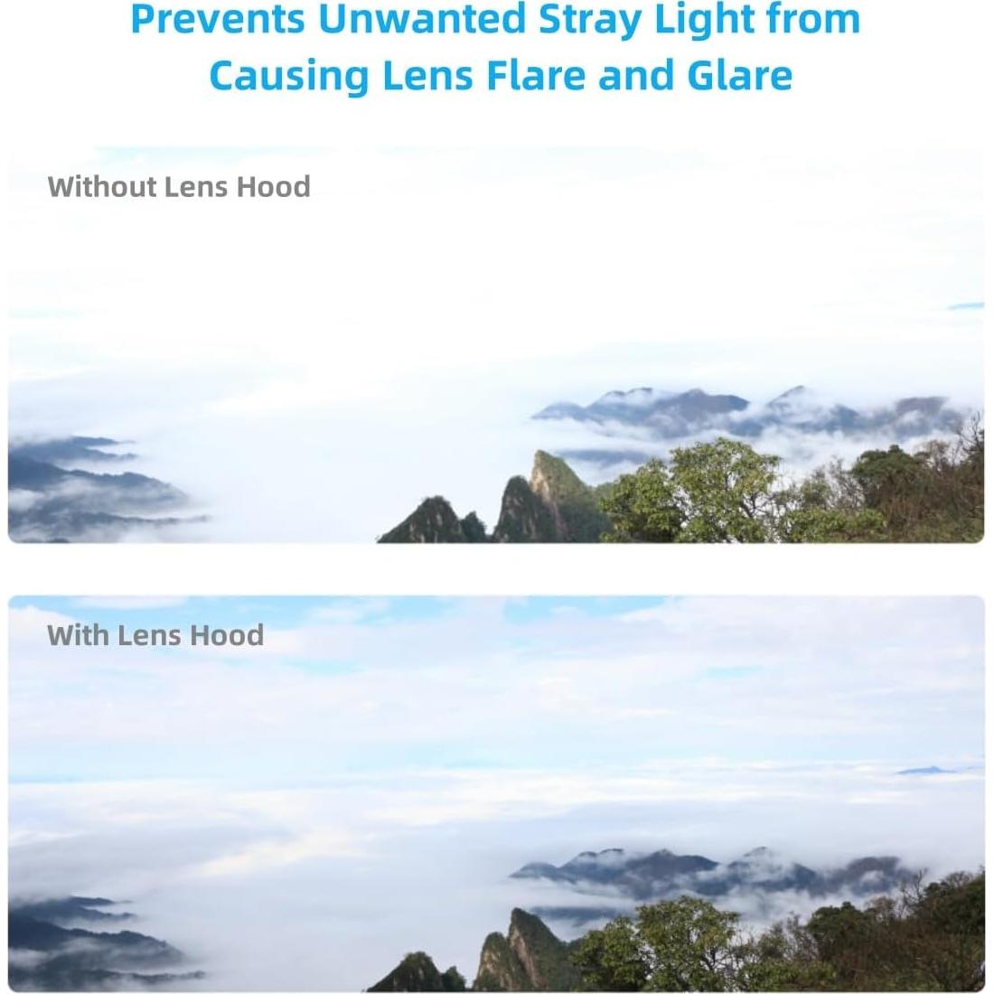 Sombrero de lente Keabroir DLHS-ET77 para Canon RF 85mm