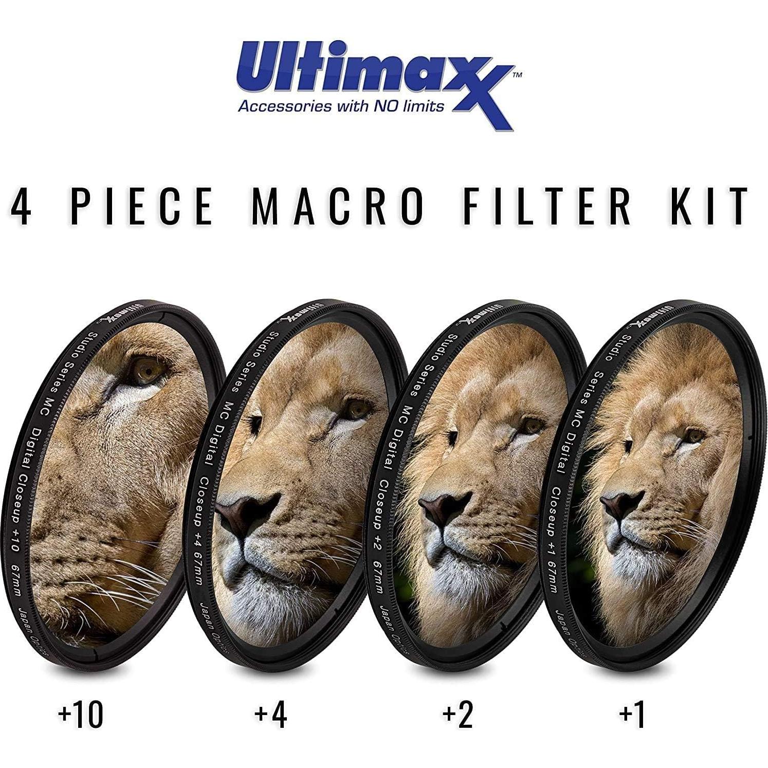 Kit de Filtros de Lente Ultimaxx 58MM para Canon DSLR