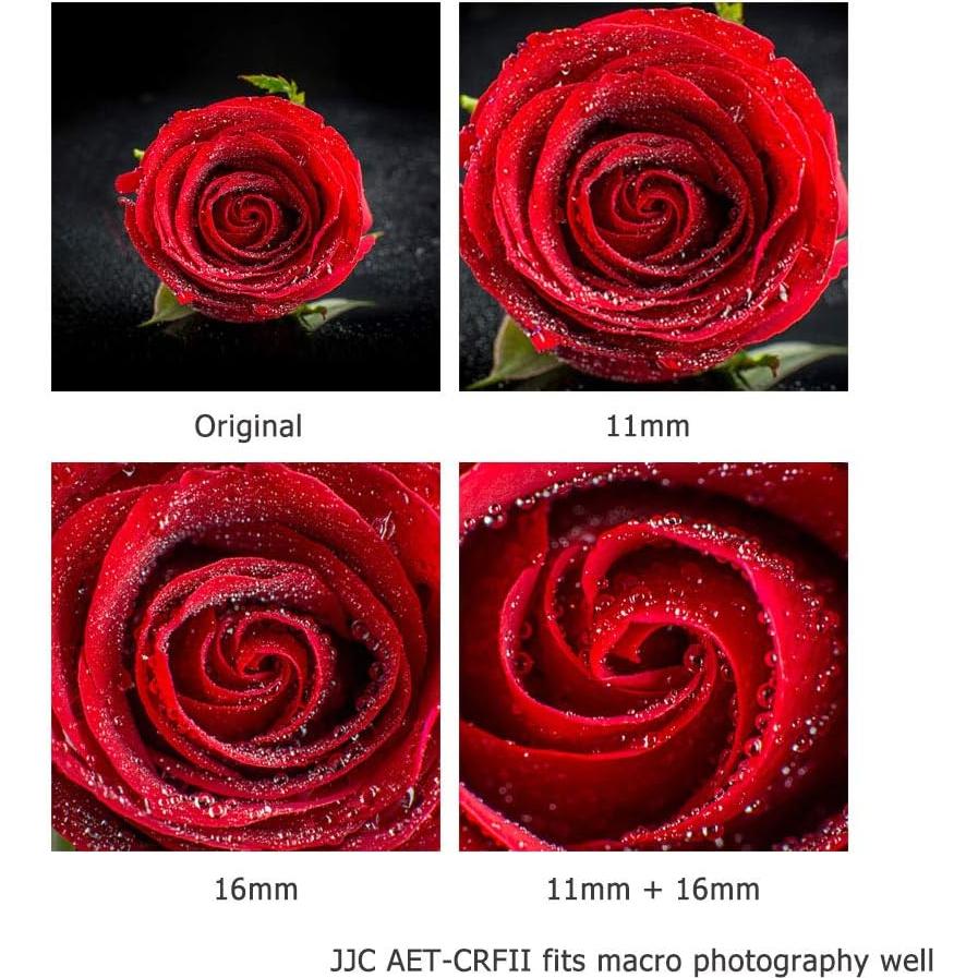 Juego de tubos de extensión JJC RF para Canon EOS R/RP/R6/R7/R8