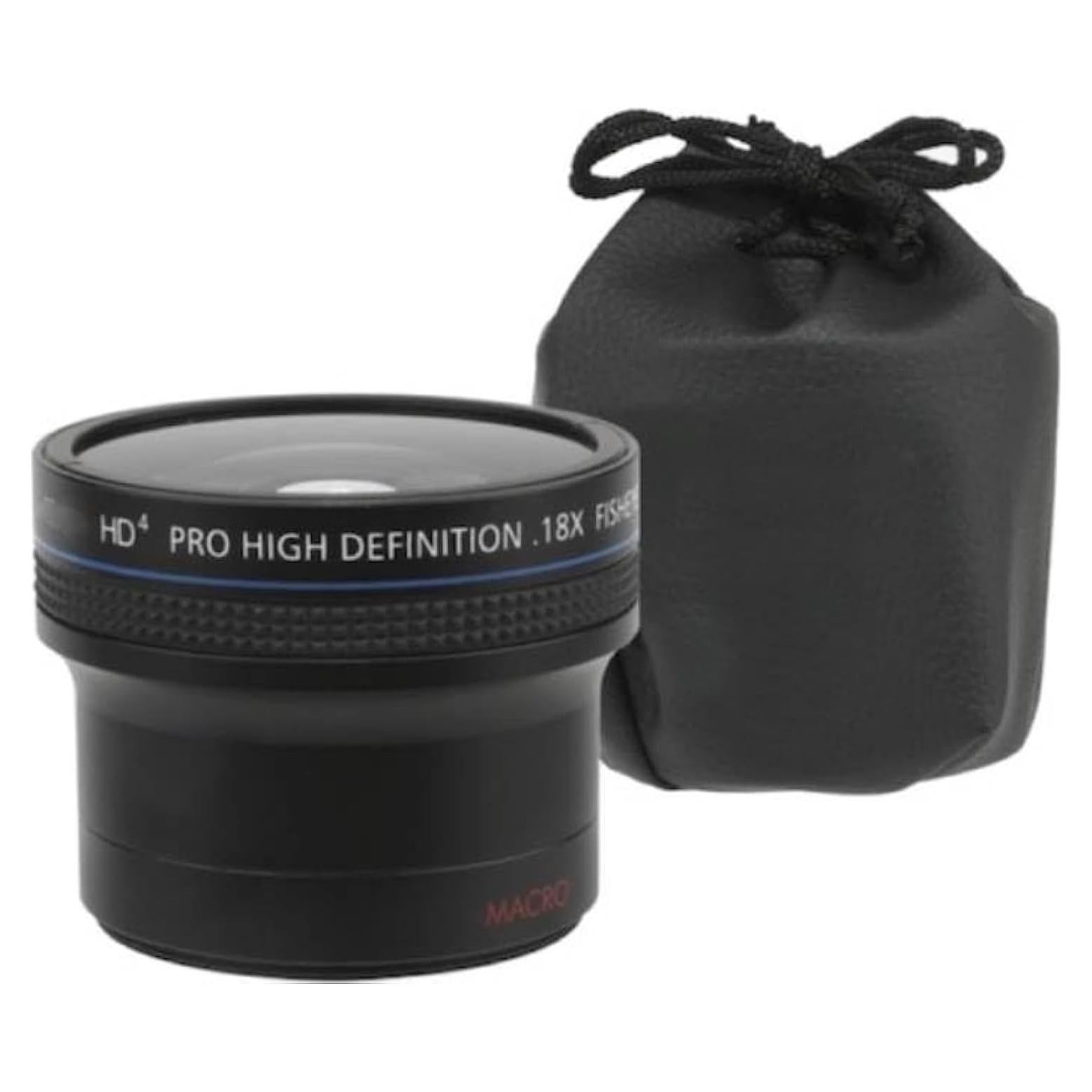 Lente OJO DE PEZ Gran Angular 0.18X + Macro 77mm OPTURA HD