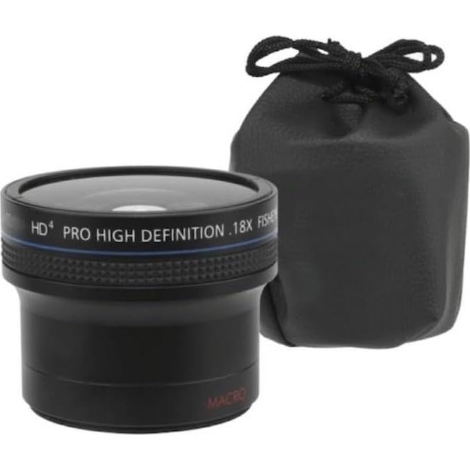Lente OJO DE PEZ Gran Angular 0.18X + Macro 77mm OPTURA HD