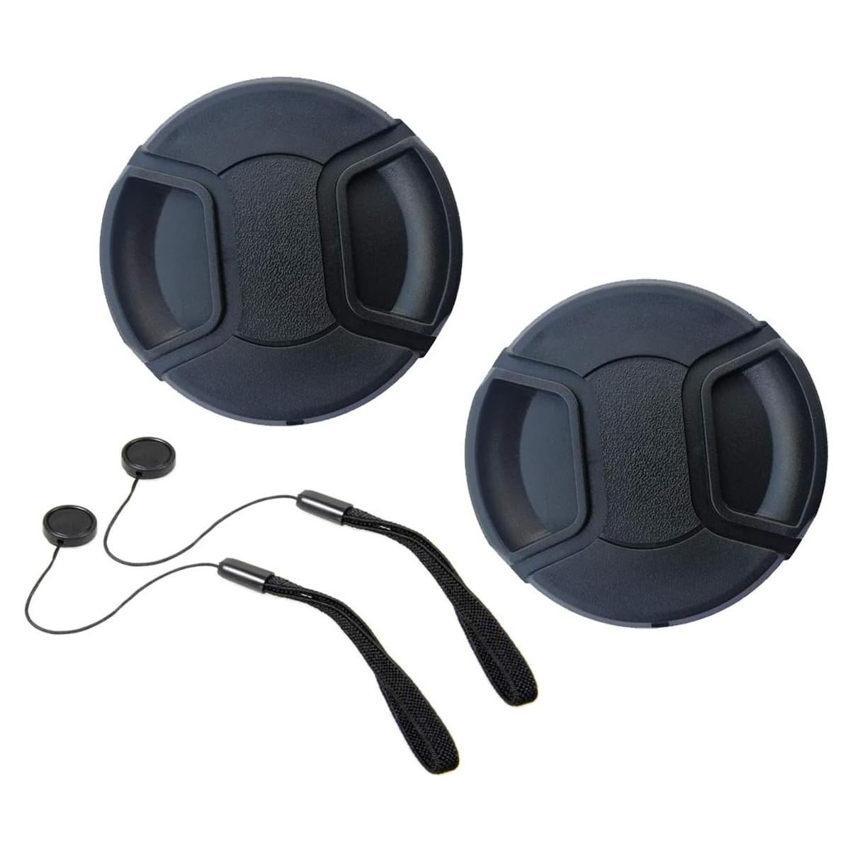 Tapa de lente 62mm para Nikon y Sony - 2 Pack