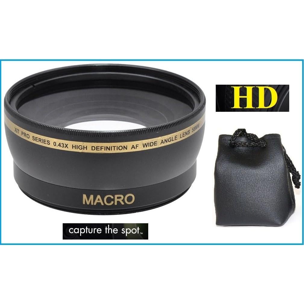 Lente Gran Angular 0.43x Pro HD para Nikon Z50 con Macro