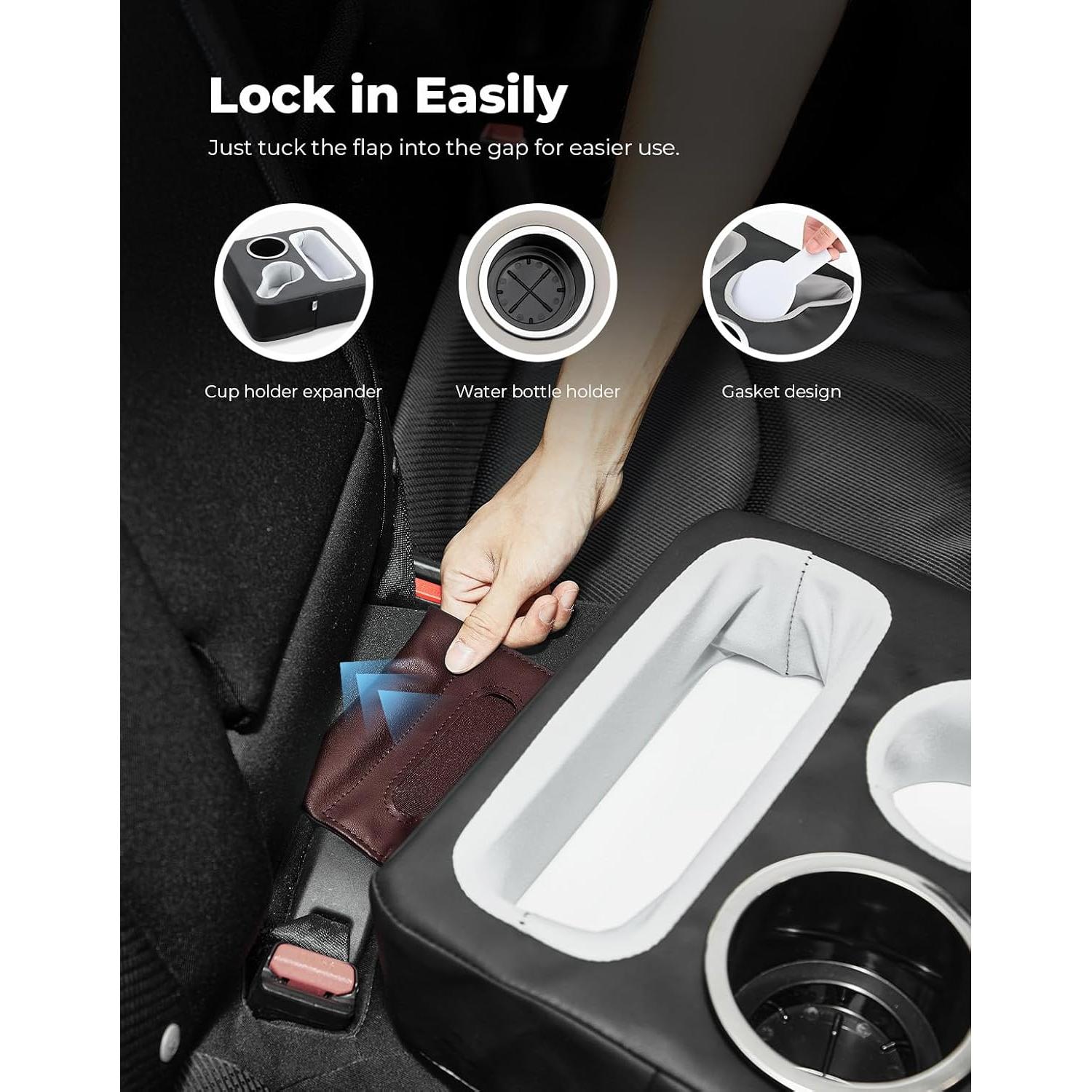 Soporte para Tazas KEMIMOTO Universal Negro para Coche y Sofá