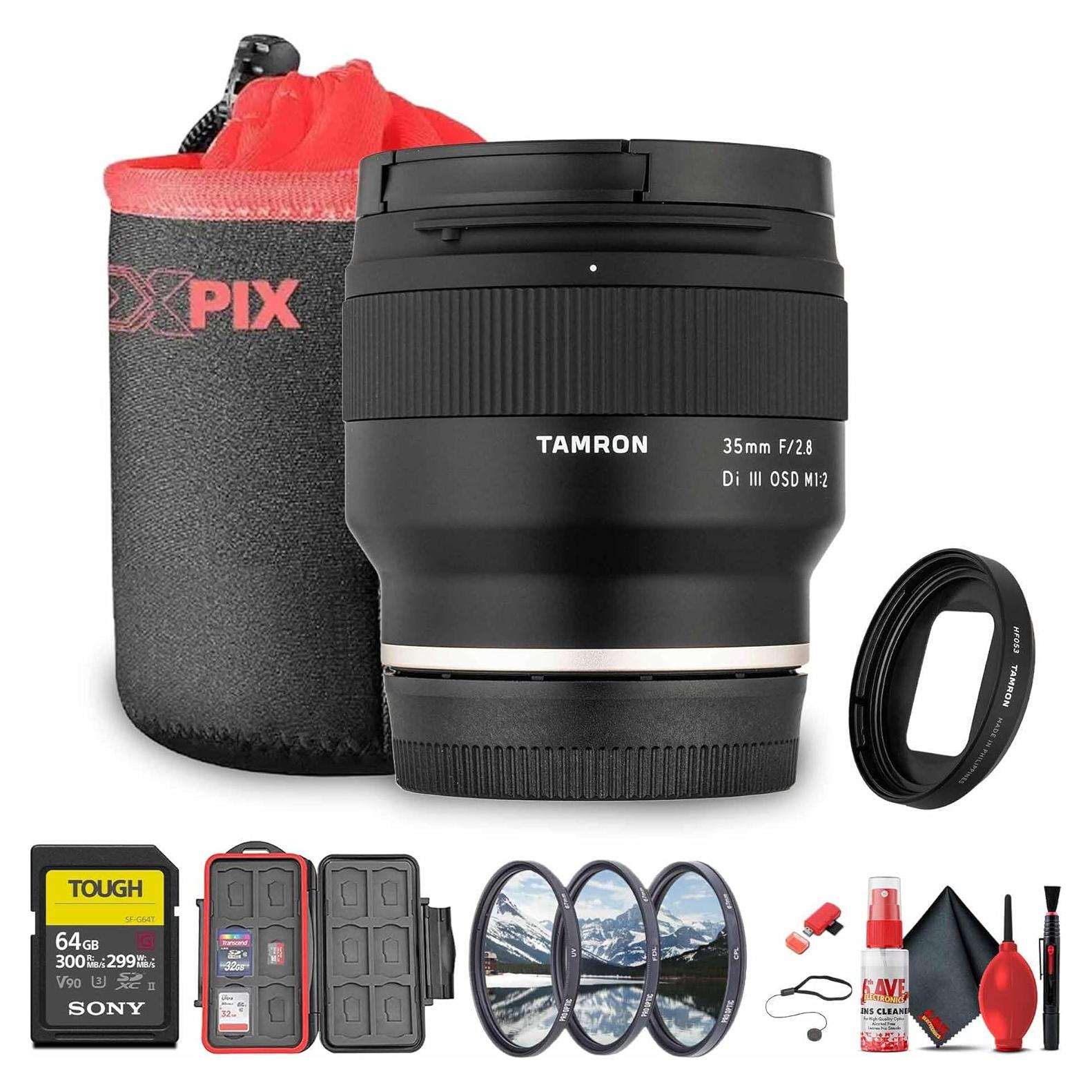 Lente Tamron 35mm f/2.8 Di III OSD M 1:2 para Sony E + Accesorios