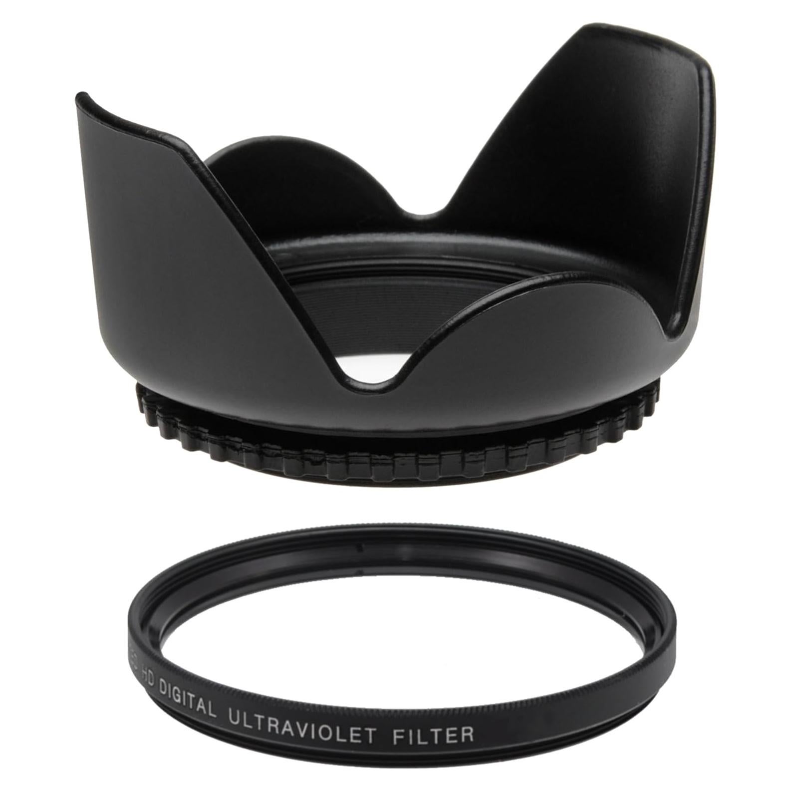 Filtro UV 62mm + Capucha Tulipán 62mm SSD para Lentes