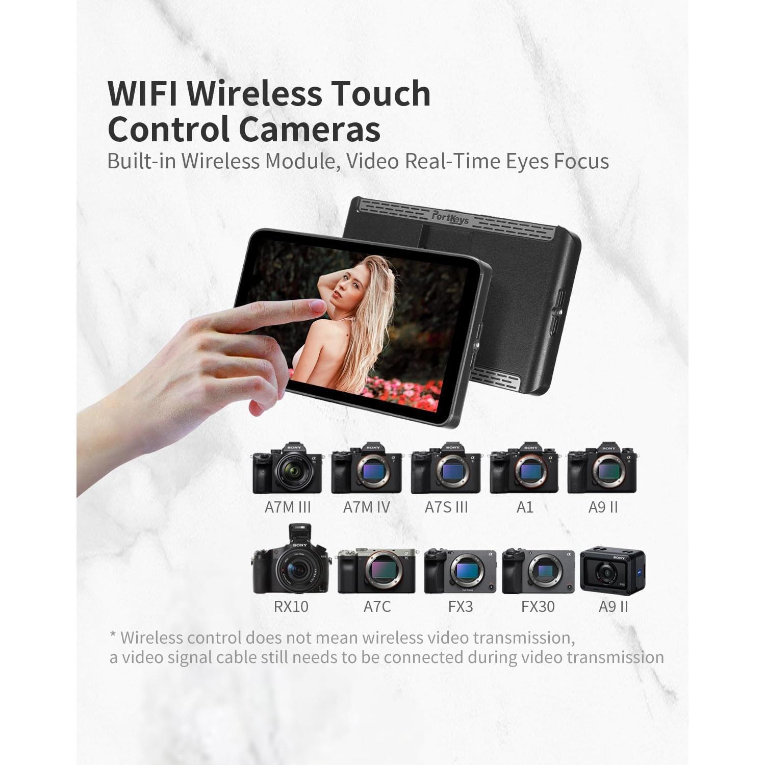 Monitor de Campo Portkeys LH7P 7" Táctil Inalámbrico 1000nits