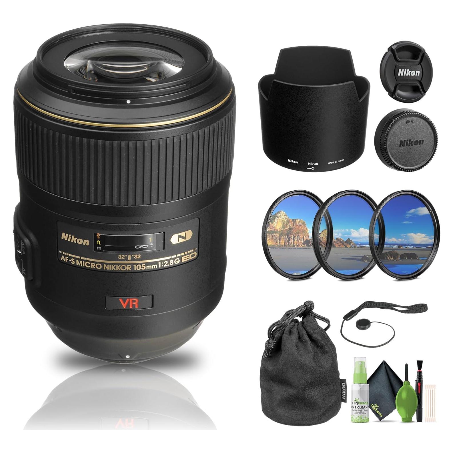 Lente Nikon AF-S VR Micro-NIKKOR 105mm f/2.8G IF-ED + Kit