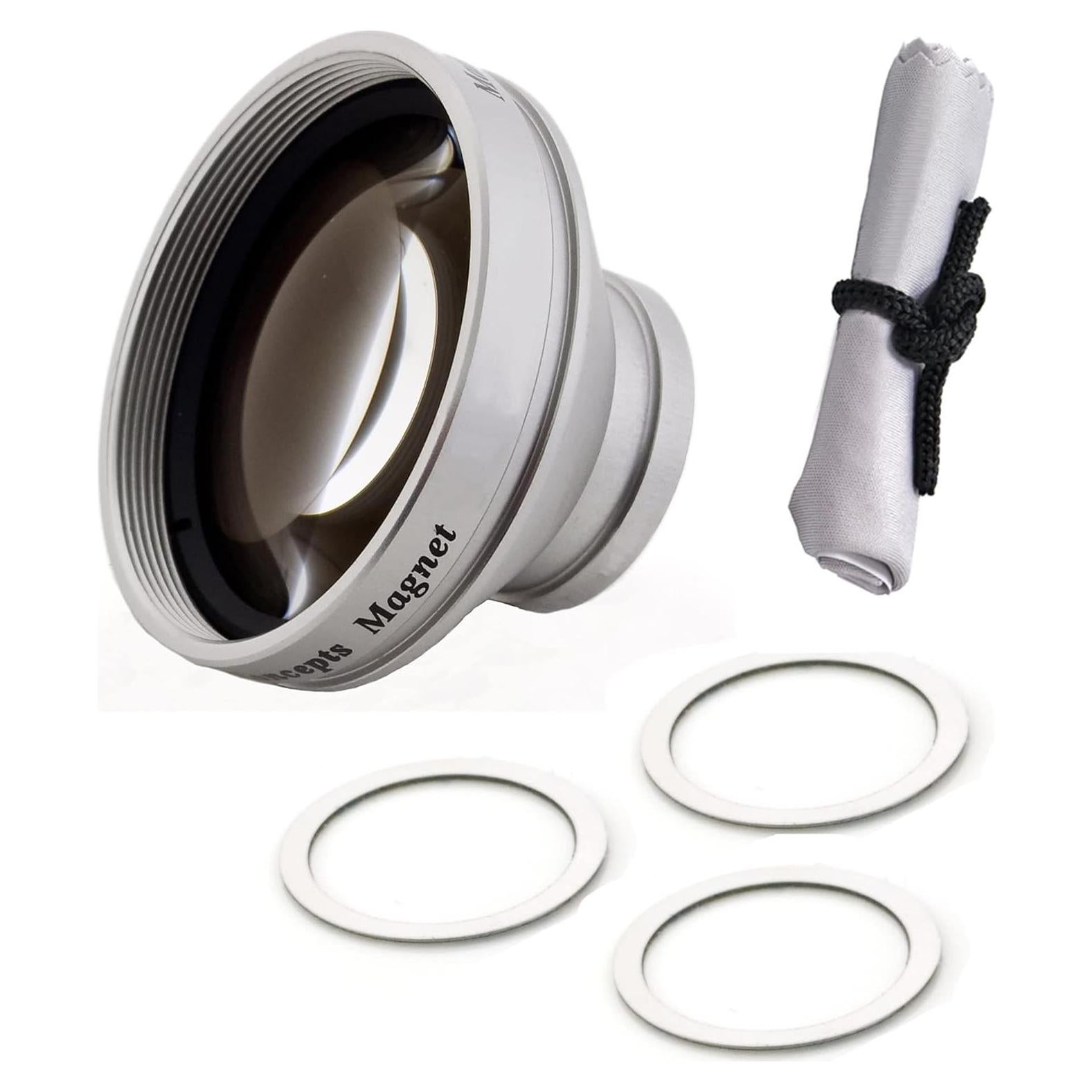 0.45x Wide Angle Lens with Macro (Modification Style) Magnetic Type Compatible with Panasonic TA-1 (HM-TA1)