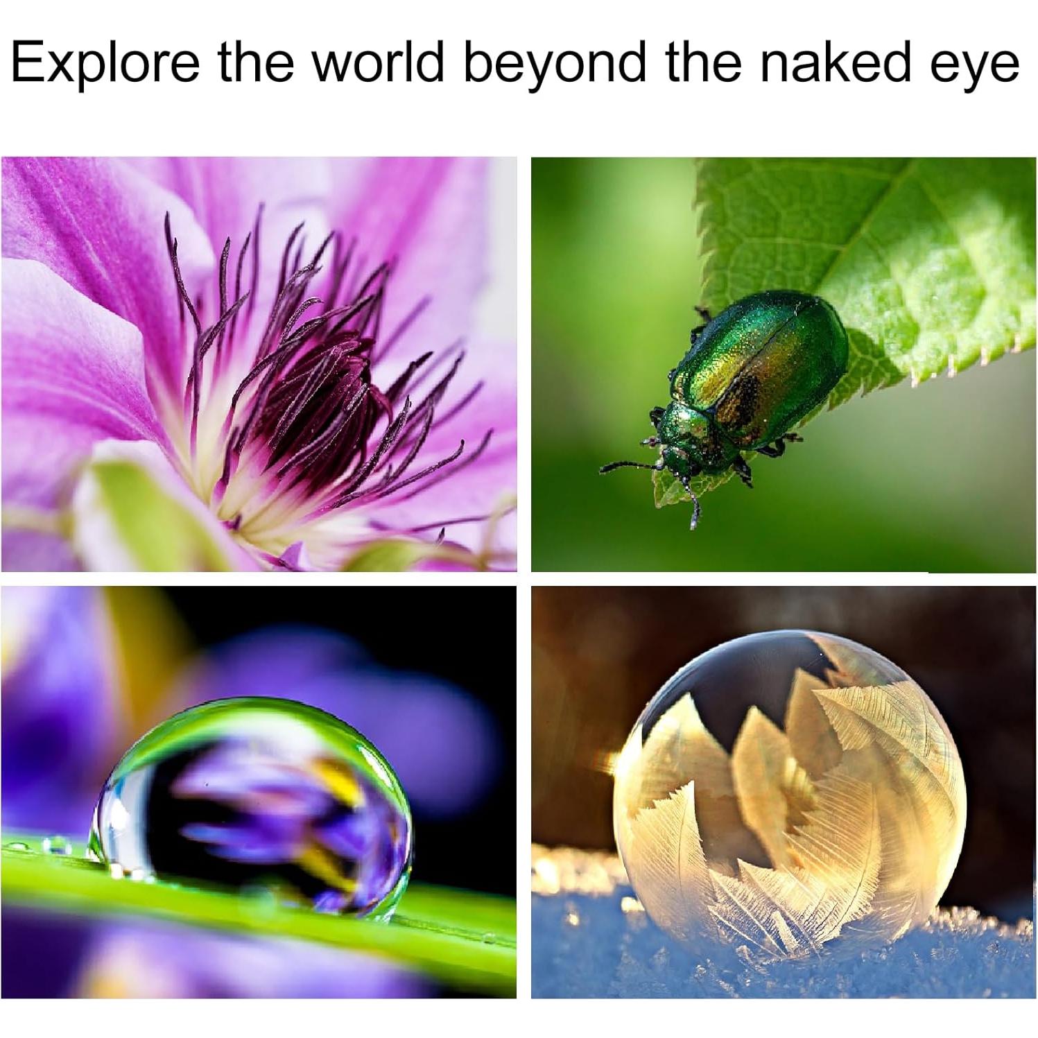 Lente Macro 10X Veedzoens para Smartphone con Difusor