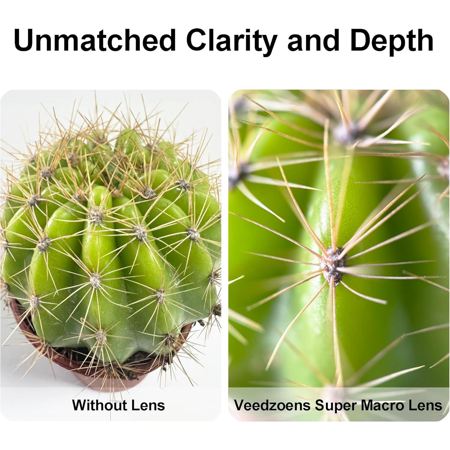 Lente Macro 10X Veedzoens para Smartphone con Difusor