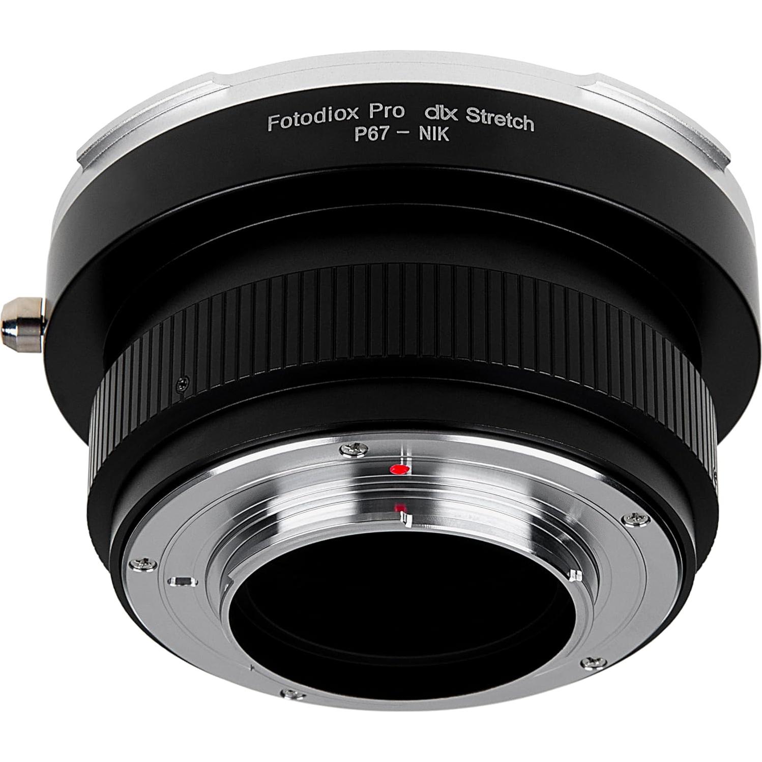 Adaptador Fotodiox DLX Stretch para Lentes Pentax 6x7 a Nikon F