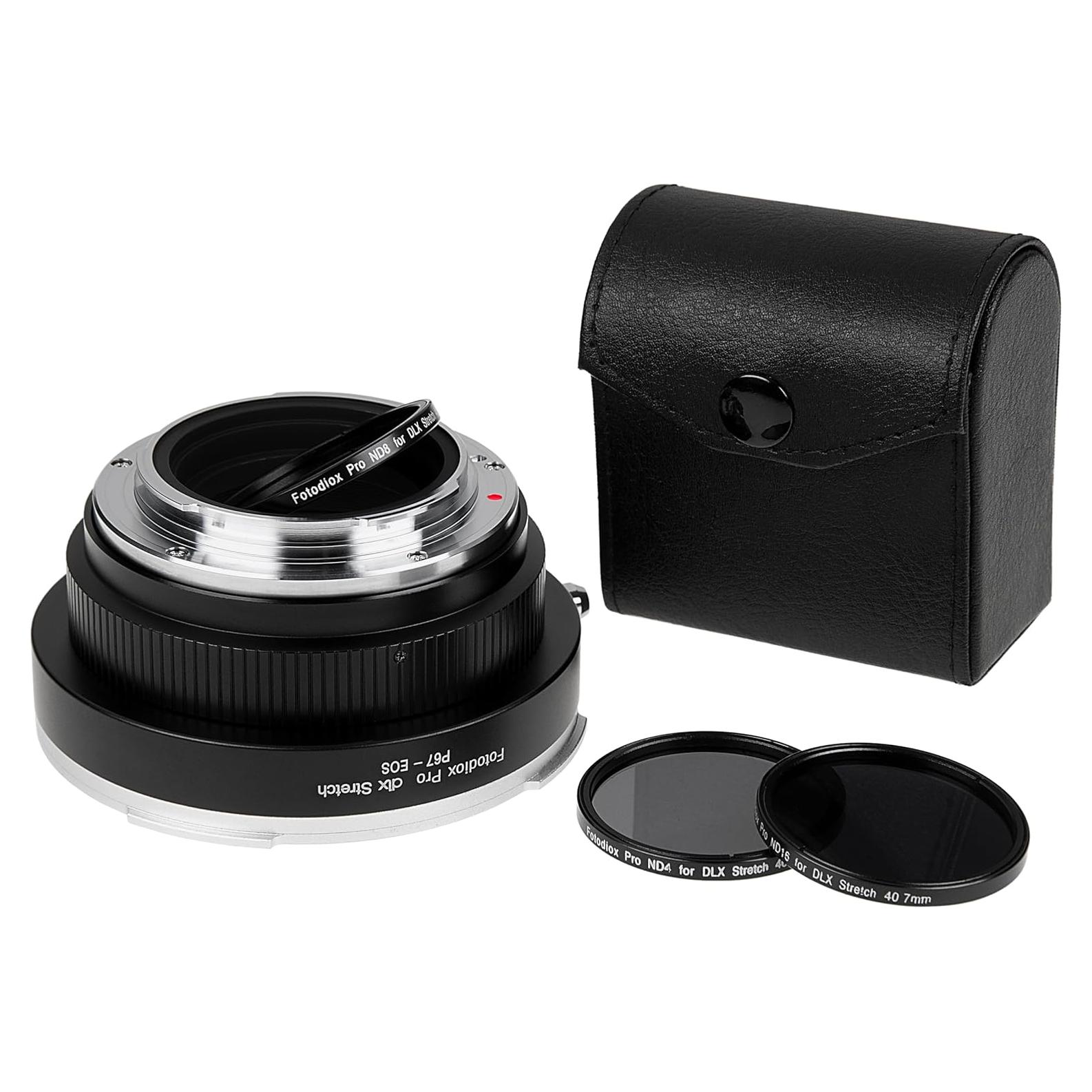 Adaptador Fotodiox DLX Stretch para Lentes Pentax 6x7 a Canon EOS