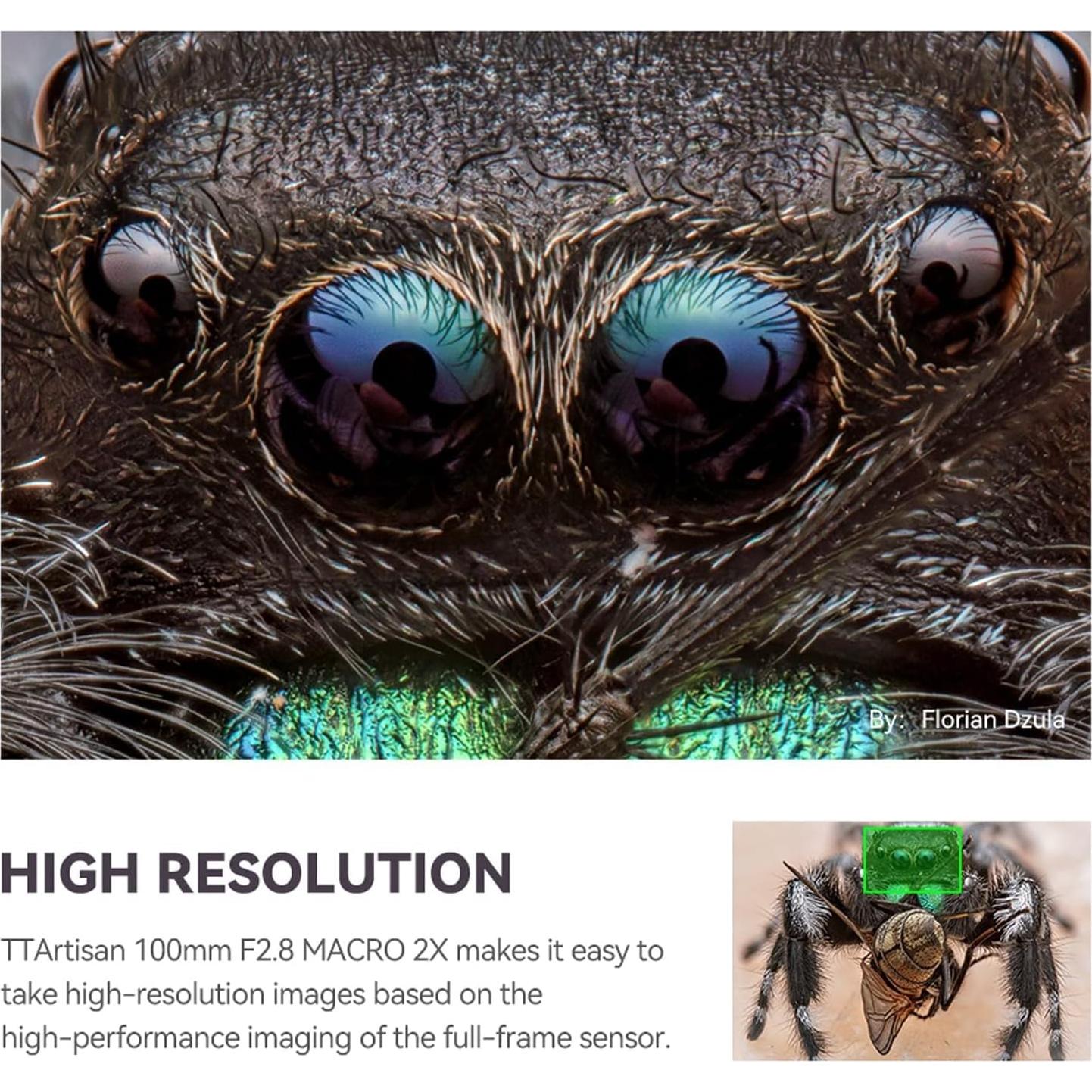 Lente Macro TTArtisan 100mm F2.8 para Fuji Montura X