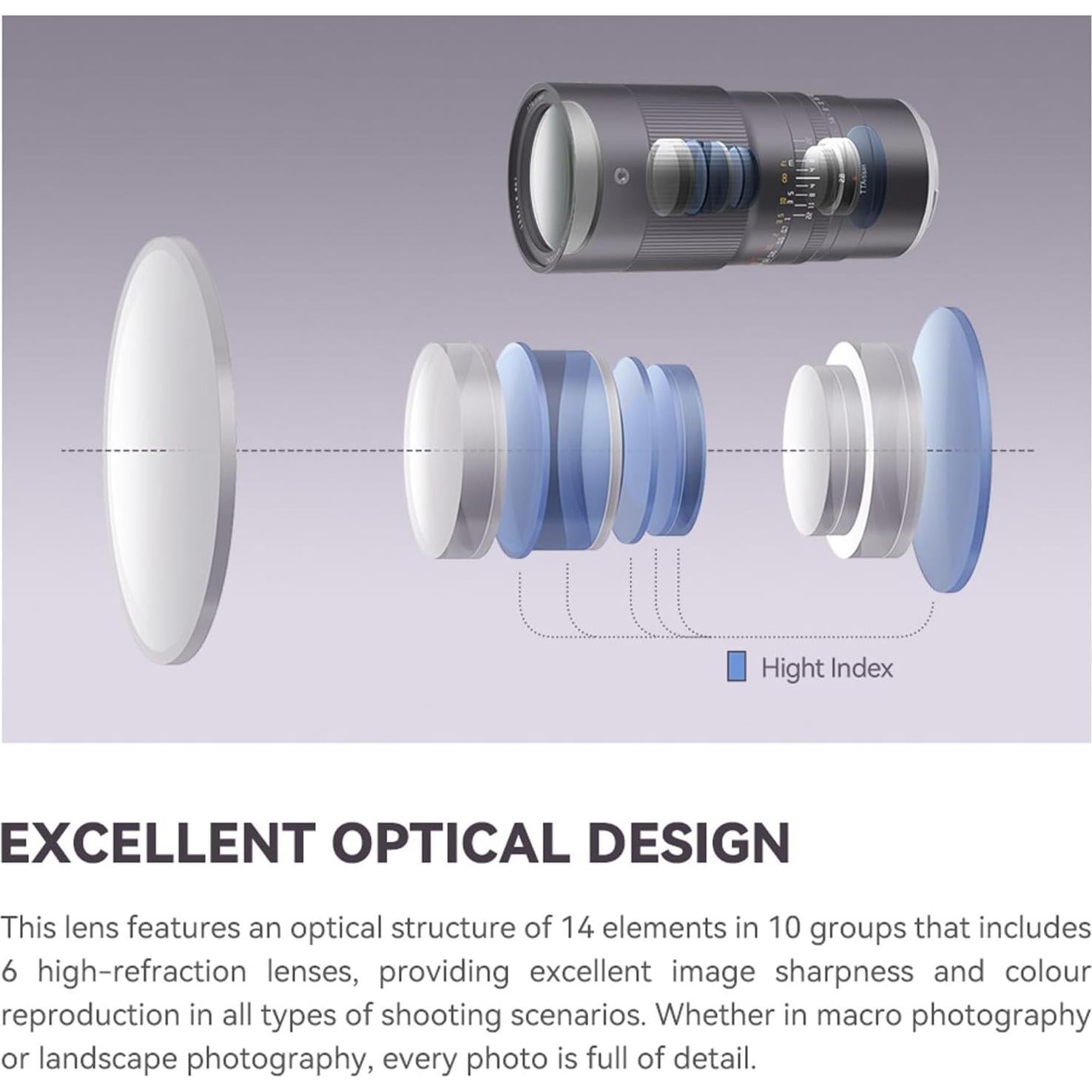 Lente Macro TTArtisan 100mm F2.8 para Fuji Montura X