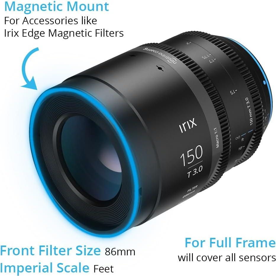 Lente Irix Cine 150mm T3.0 Tele para Fuji X - Resistente al Clima